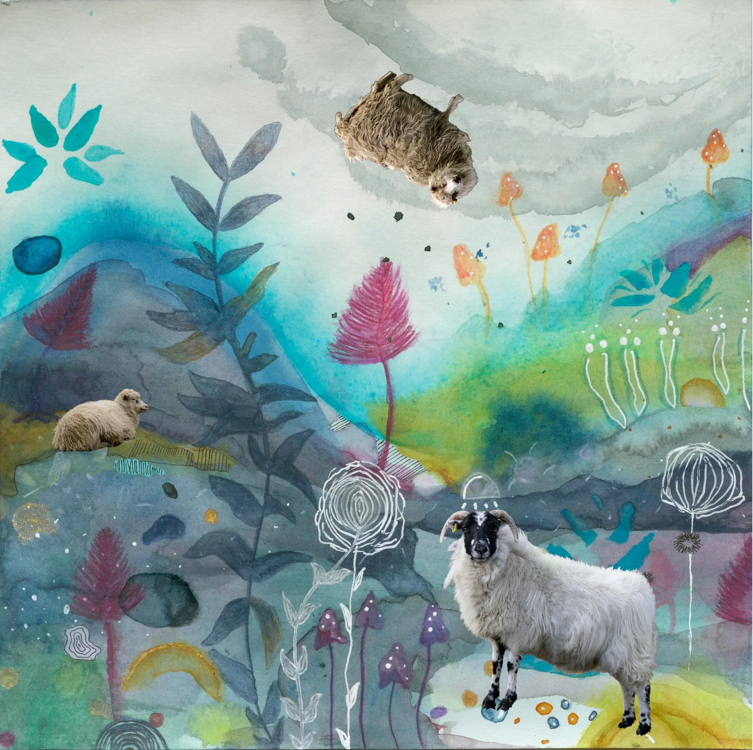 22_collage_deep-sheep-albumcover_dj-fank_aquarell-farbstift-fineliner-fotografie-auf-papier_c_tina-berger_2024_quadrat.jpeg