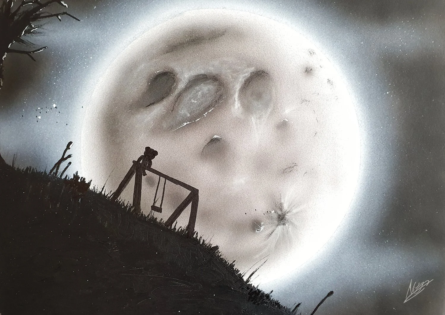 Waiting Up, fine art print by Rob Bateman
