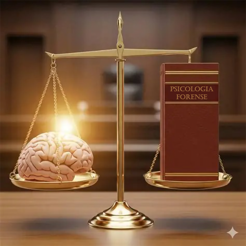 Consulenza in psicologia forense- Rappresentazione di equilibrio tra mente e legge