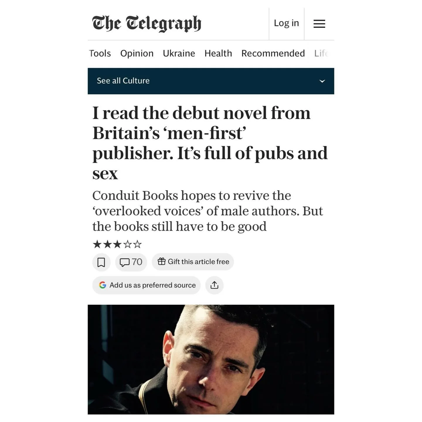 The first review of MALC&rsquo;S BOY is in. Thank you @telegraphculture. It&rsquo;s an interesting and nuanced take on a book we knew would spark discussion. I, for one, think it&rsquo;s phenomenal. And I&rsquo;m not just saying that because I&rsquo;