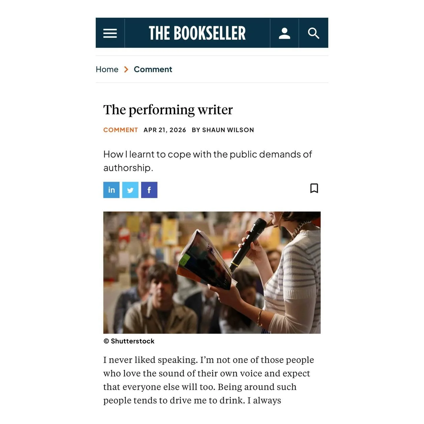 Some snippets from @smw_writing&rsquo;s excellent opinion piece in this week&rsquo;s @_thebookseller, on being a northern, working class writer trying to make it in a London-centric, distinctly middle class industry. Where who you know is king. It&rs