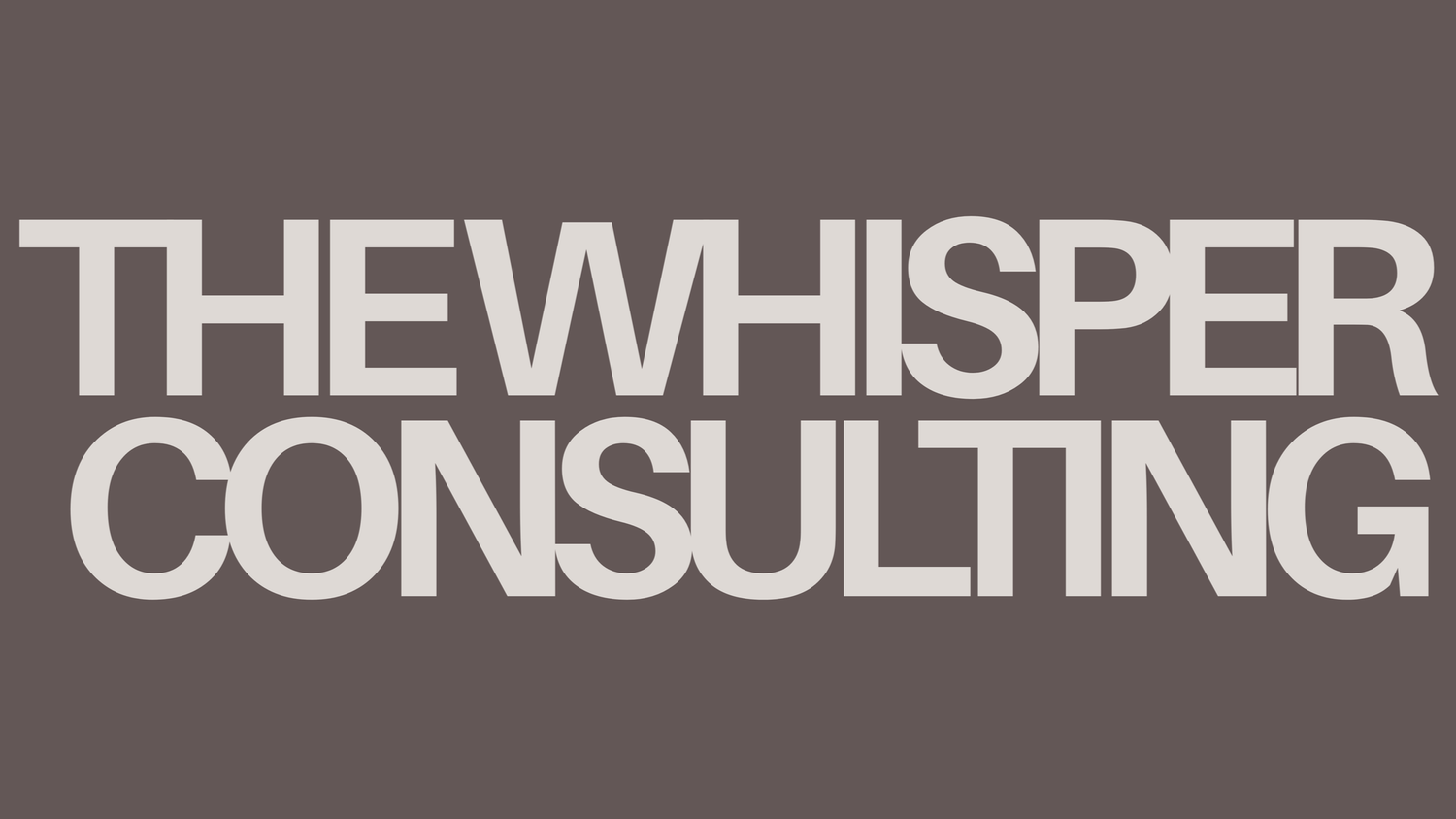 THE WHISPER CONSULTING