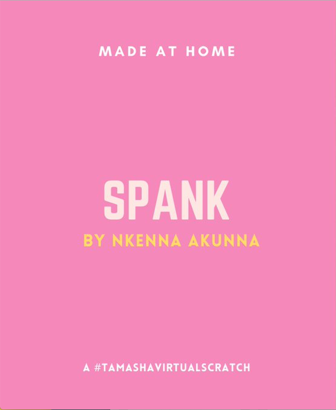 Spank - a monologue