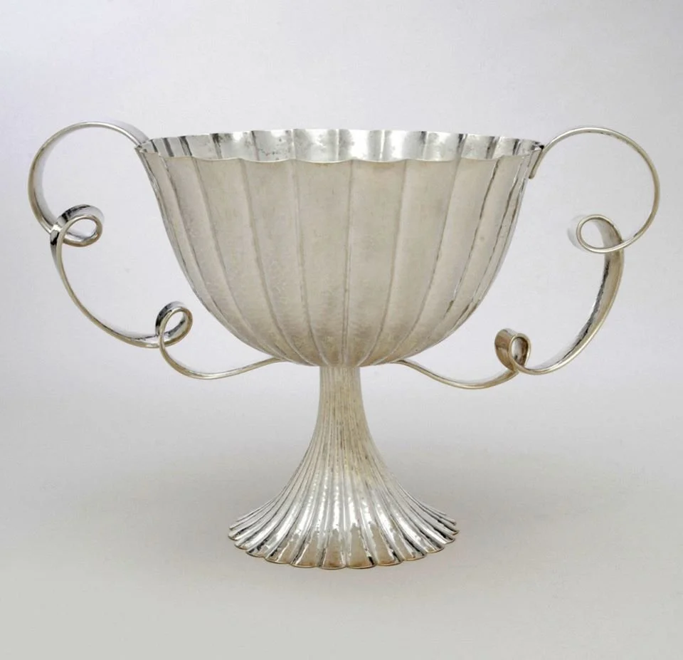 Coupe plaquée argent, Josef Hoffmann