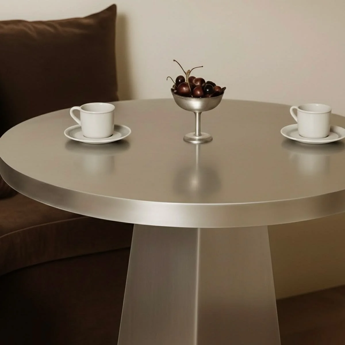 Table Ronde en Acier Inoxydable, Kasanai
