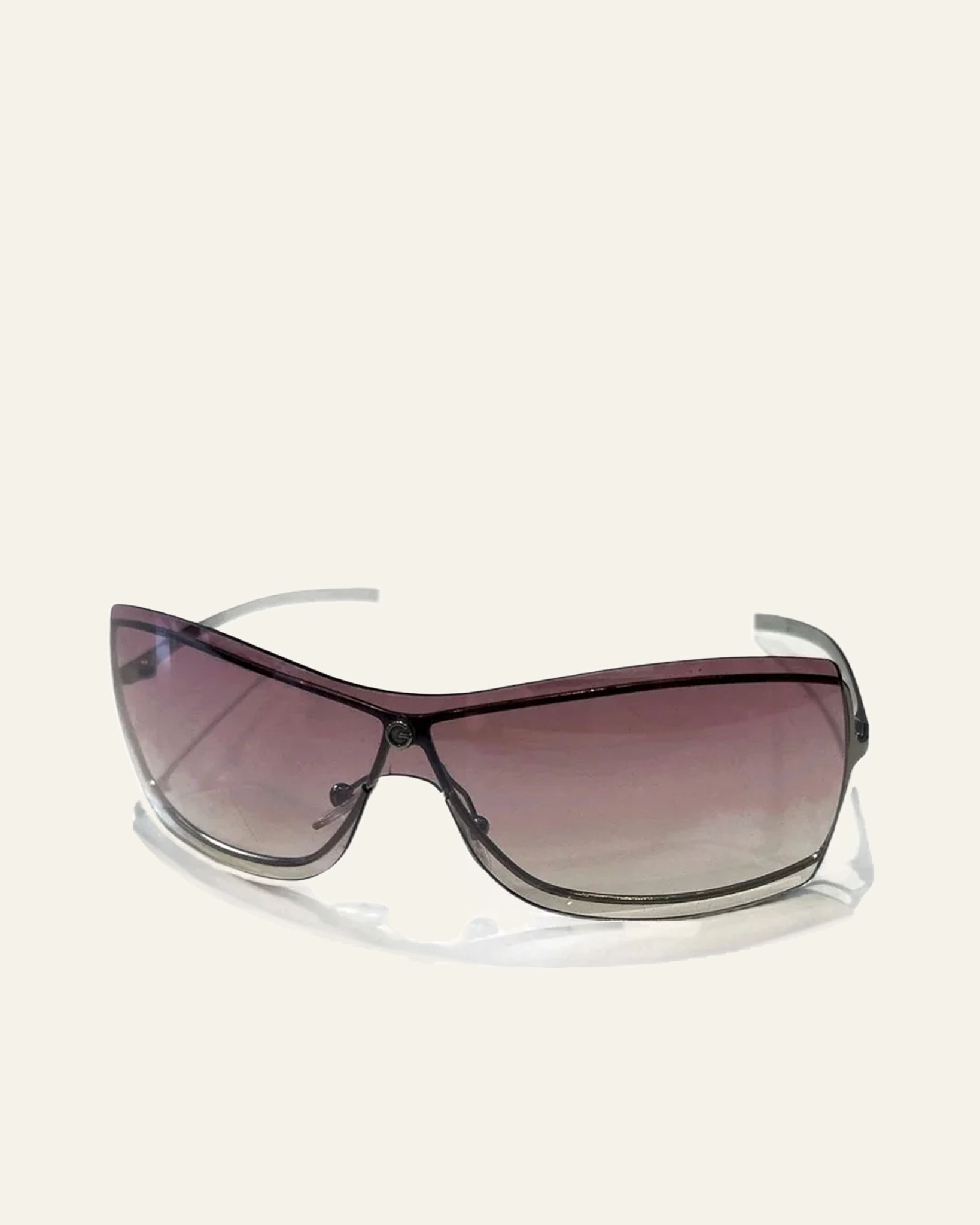 Gucci pink rimless sunglasses