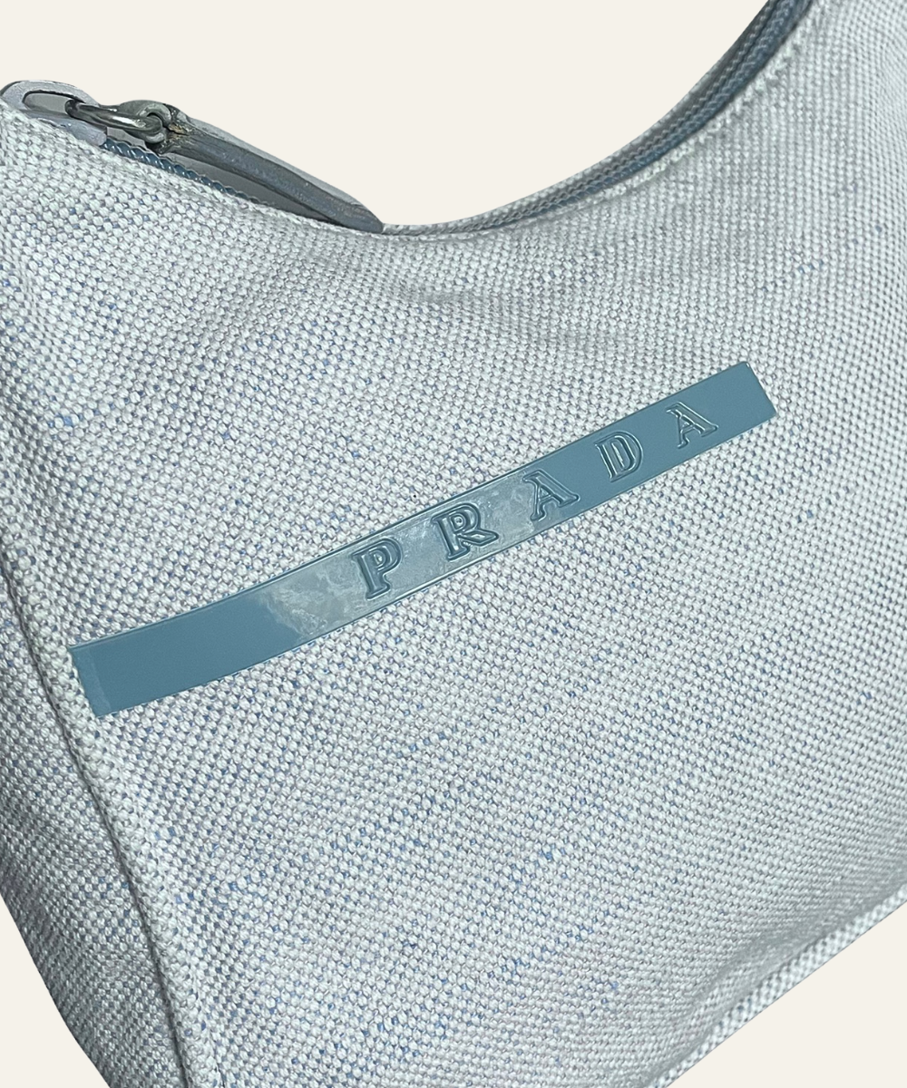 Prada ss 1999 canvas mini bag