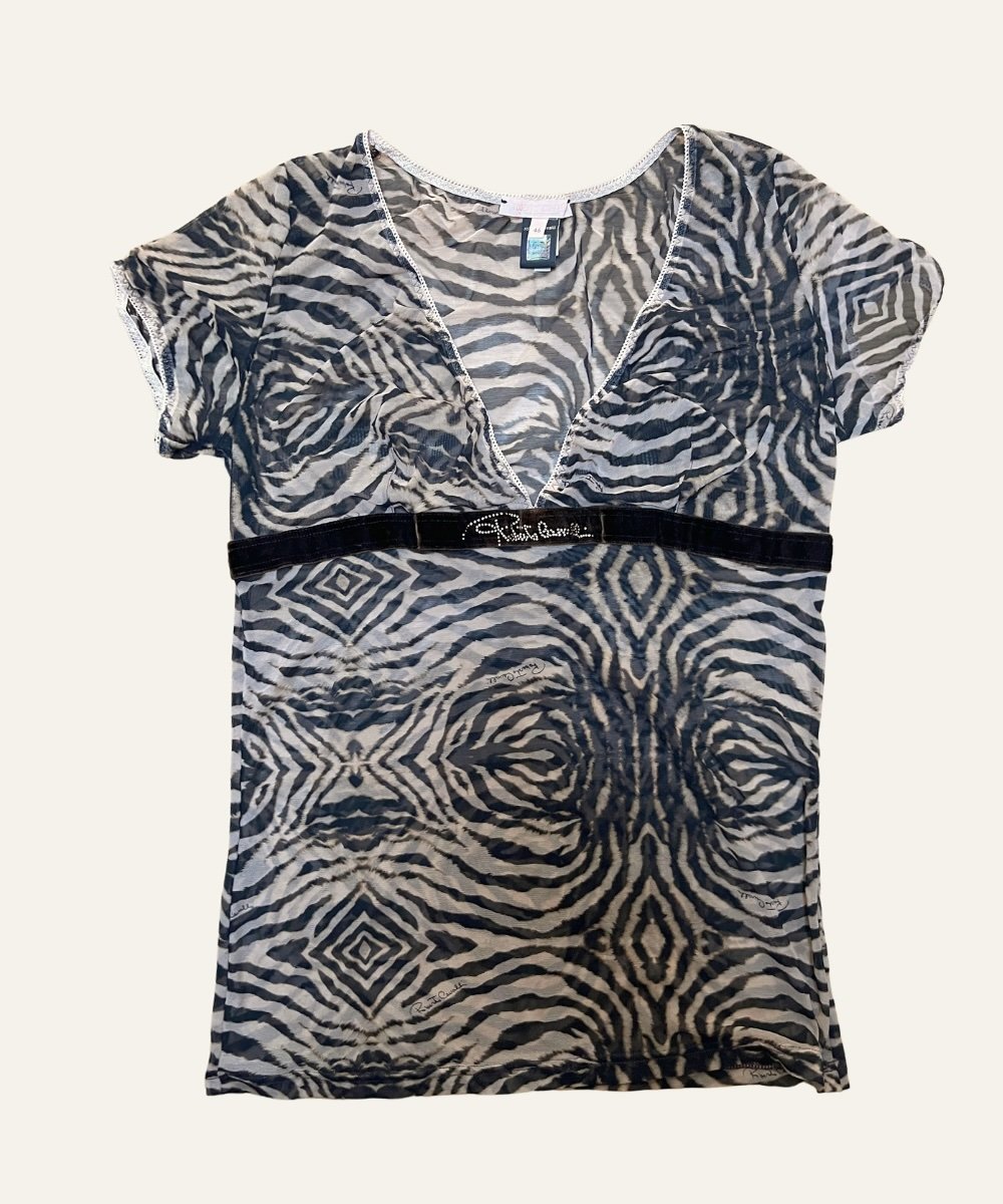 Roberto Cavalli 2000s printed top