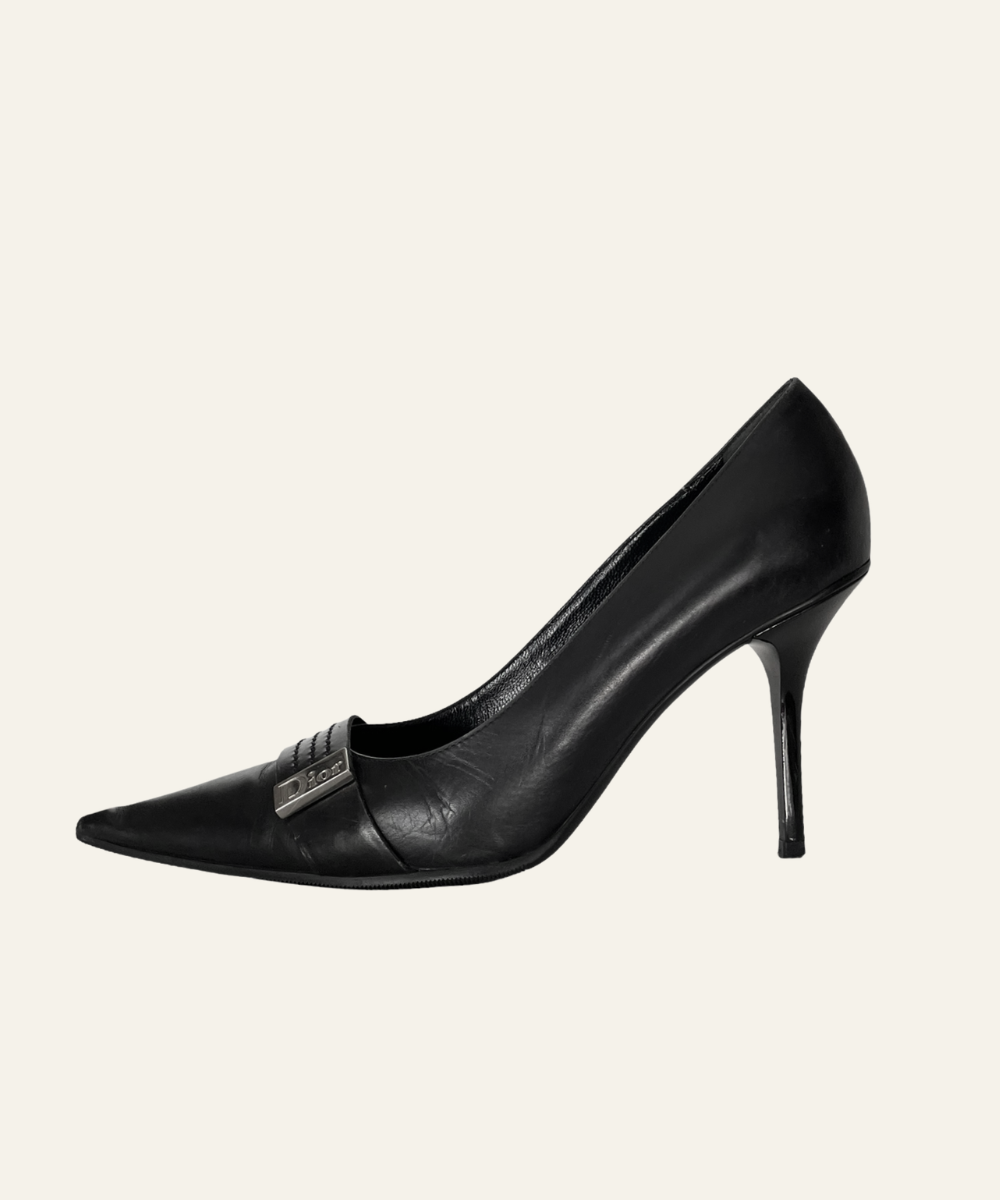 Dior 2000s black pointed toe heels