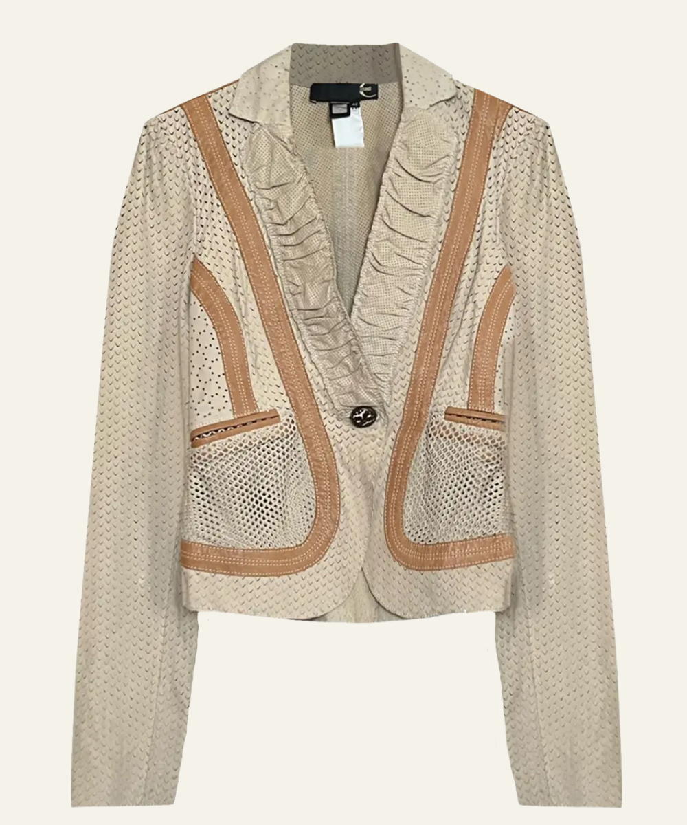 Roberto Cavalli 2006 leather corset jacket