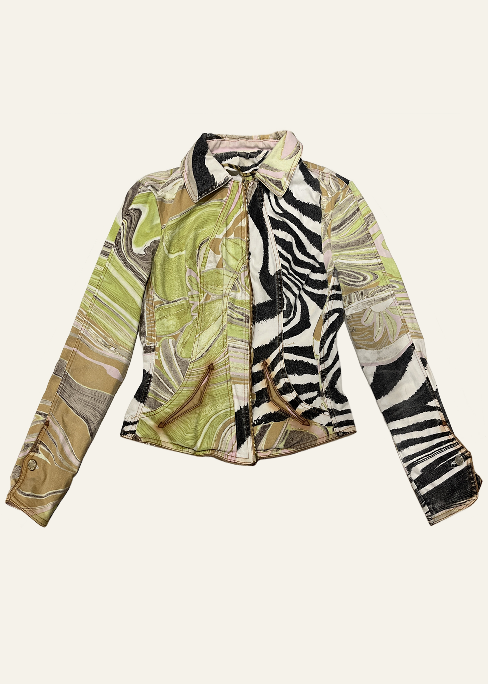 Roberto Cavalli ss 2004 fitted jacket