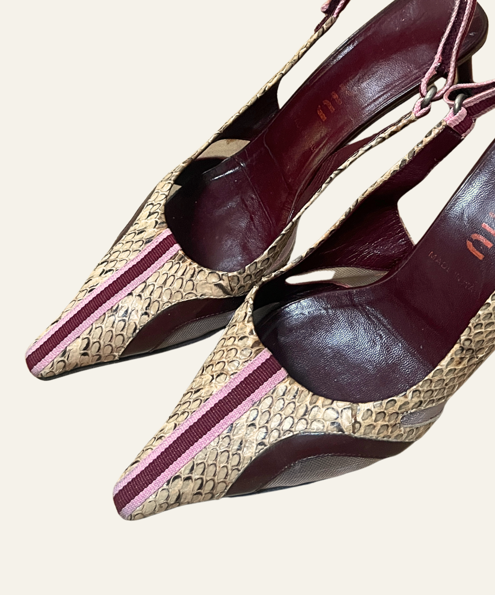 Miu Miu ss 2000 python heels