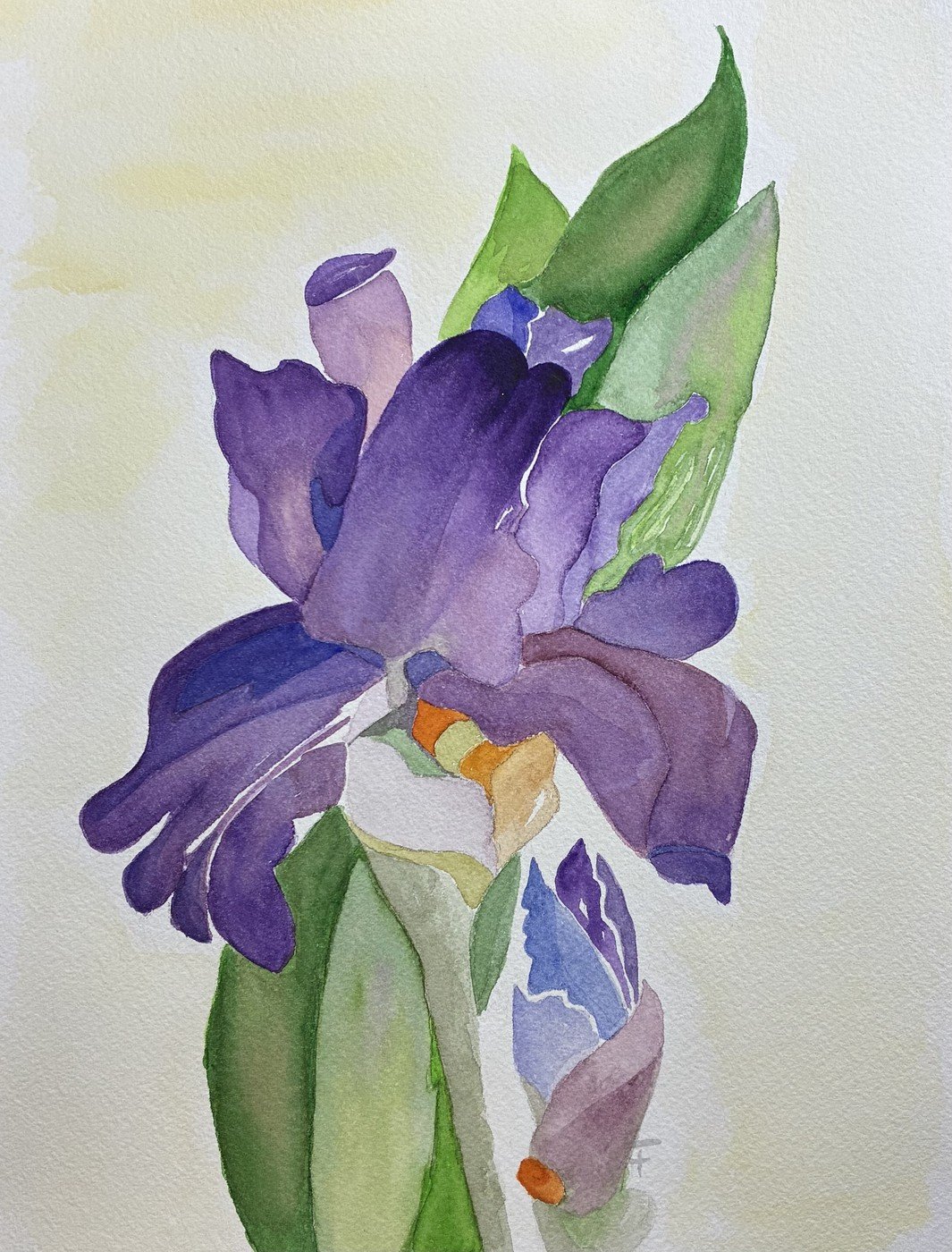 Iris II Aquarelle 2025 21x29 cm
