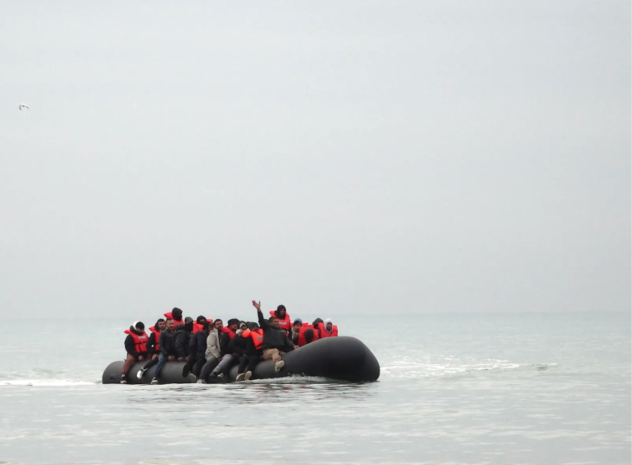© Zélie Hallosserie, A small boat on its way to the United Kingdom