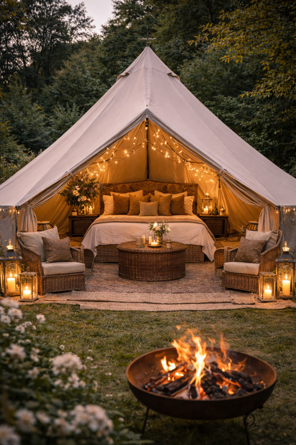 Moroccan Indian Luxurious Glamping Tent Chichester