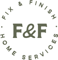 F&F logo with text around it that says 'Fix & Finish Home Services'