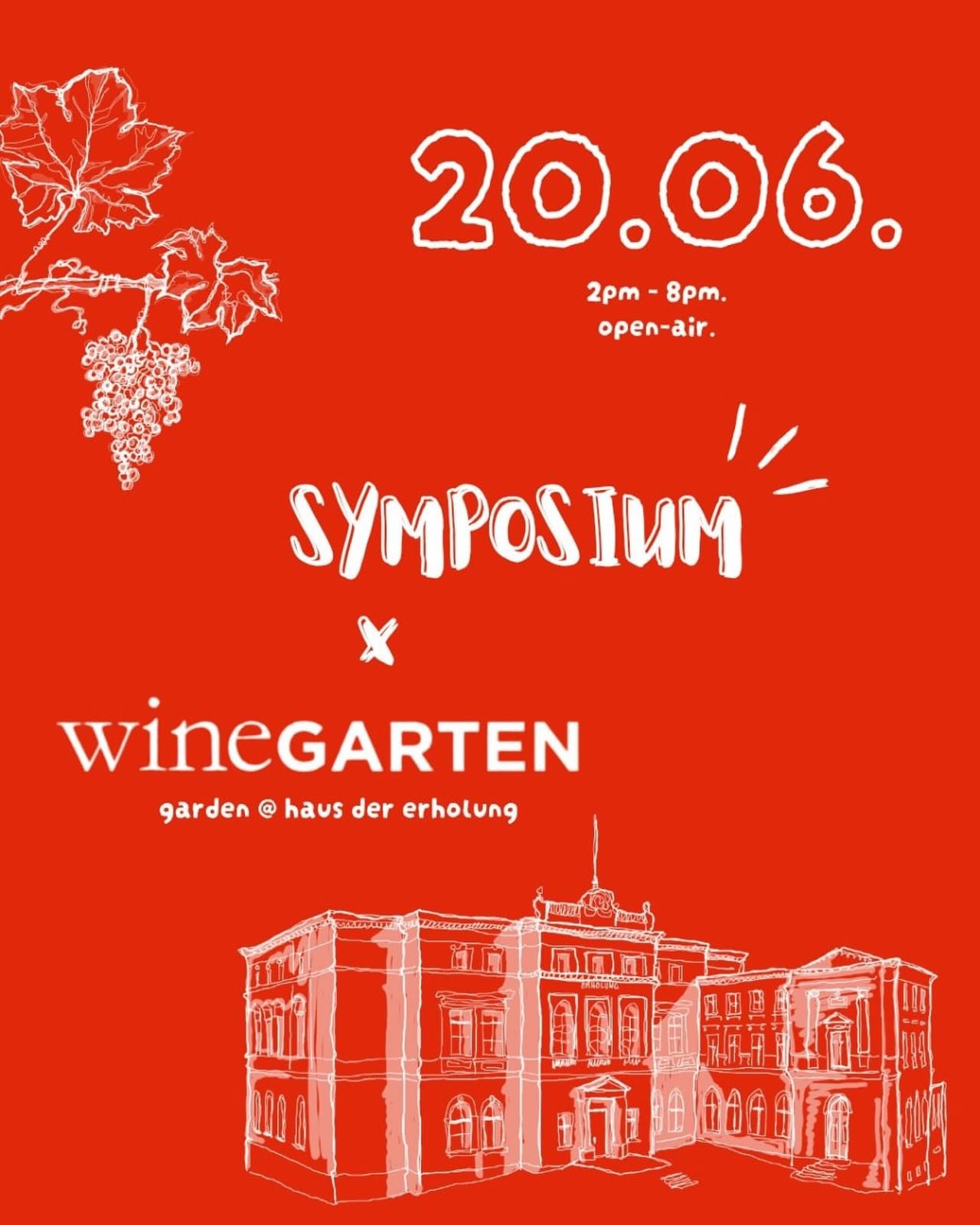all good things come twice. 🌿

Today we finally take SYMPOSTIUM outside and move into one of the most beautiful open-air locations in the city: wineGARTEN @ haus der erholung.

here&rsquo;s everything you need to know.

bring your friends.
bring you