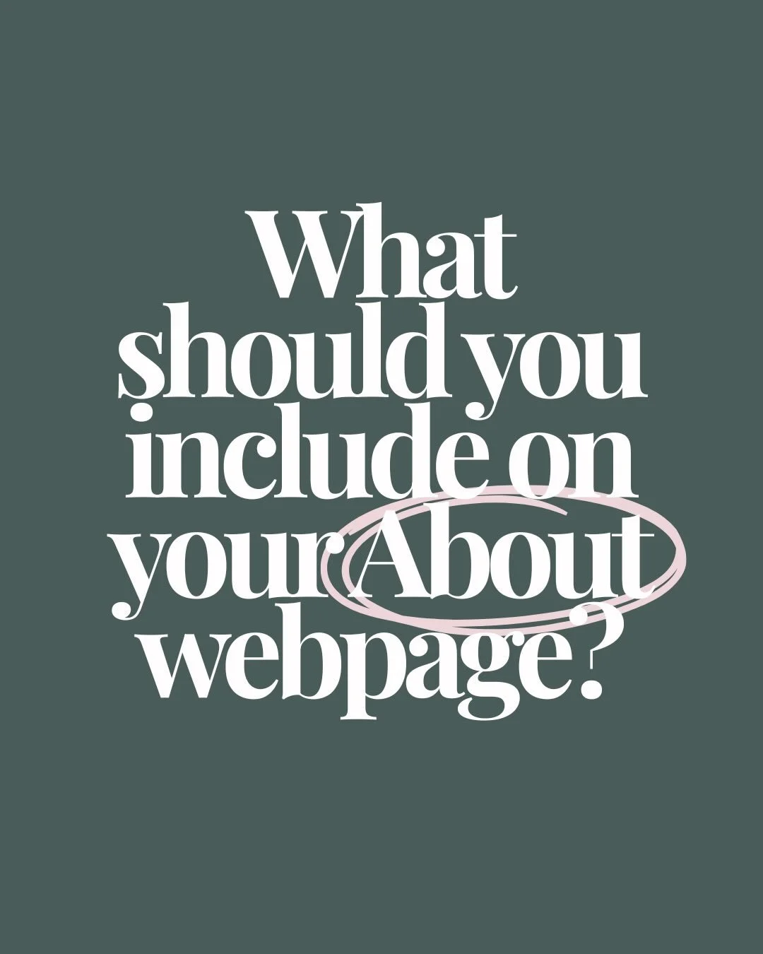 What&rsquo;s missing from your About page on your website? 💡

It&rsquo;s such a crucial page that I prioritise for every client.

It&rsquo;s not about bragging or oversharing, it&rsquo;s about connection. People tend to buy from people they know and