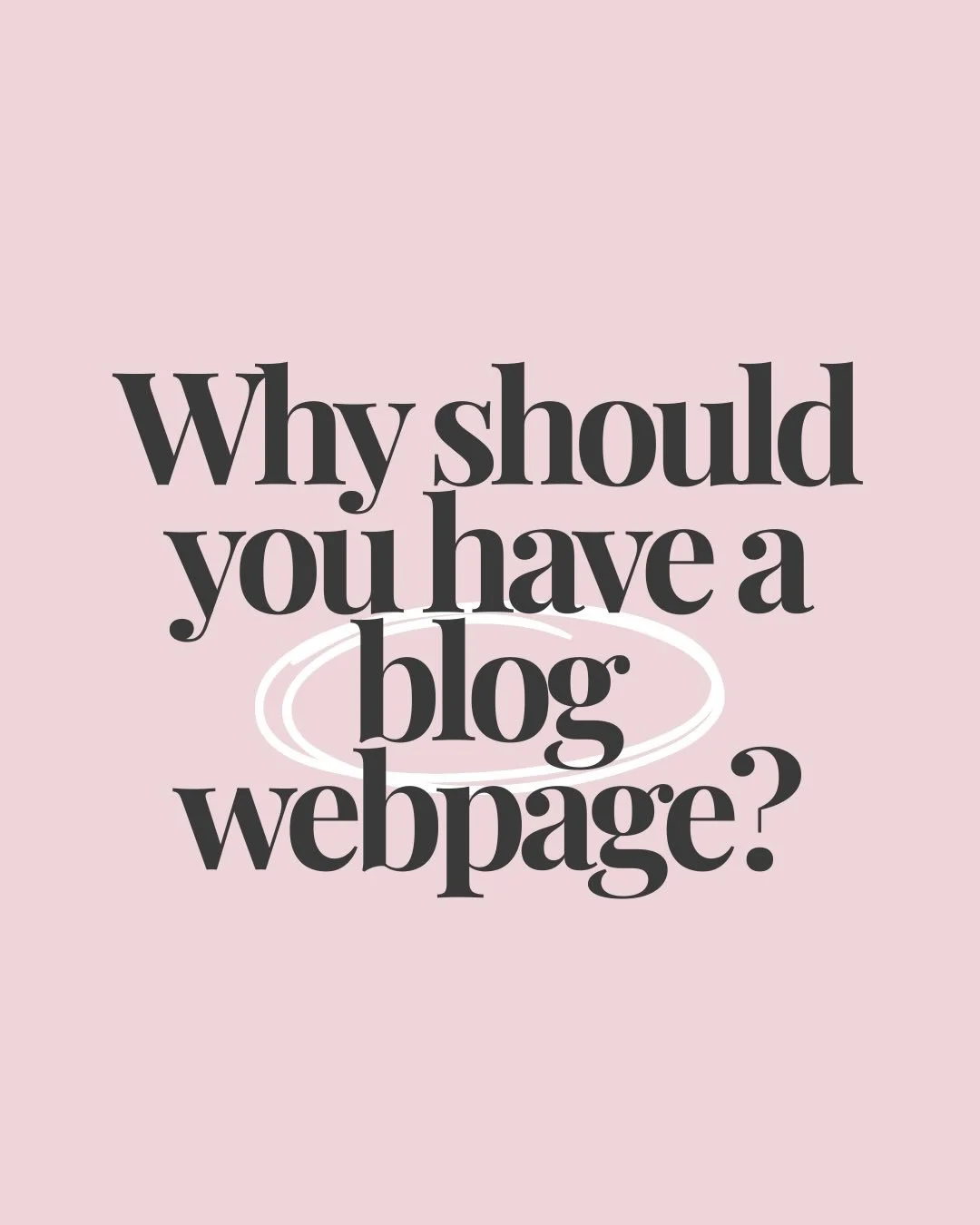 Your business (and your website) NEED a blog page - this is why ☺️

Writing consistent blogs tells Google your site is active, truth worthy and up-to-date. Which means better rankings when people are searching 🤓

You can answer questions people are 