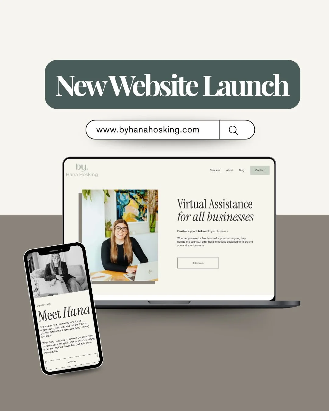 I&rsquo;ve been sooo excited to share this new website for the incredible @byhanahosking ✨

The vibe was neutral, professional, clean-girl aesthetics. I think we nailed it. 

Working with Hana was a complete pleasure, she is going to absolutely smash