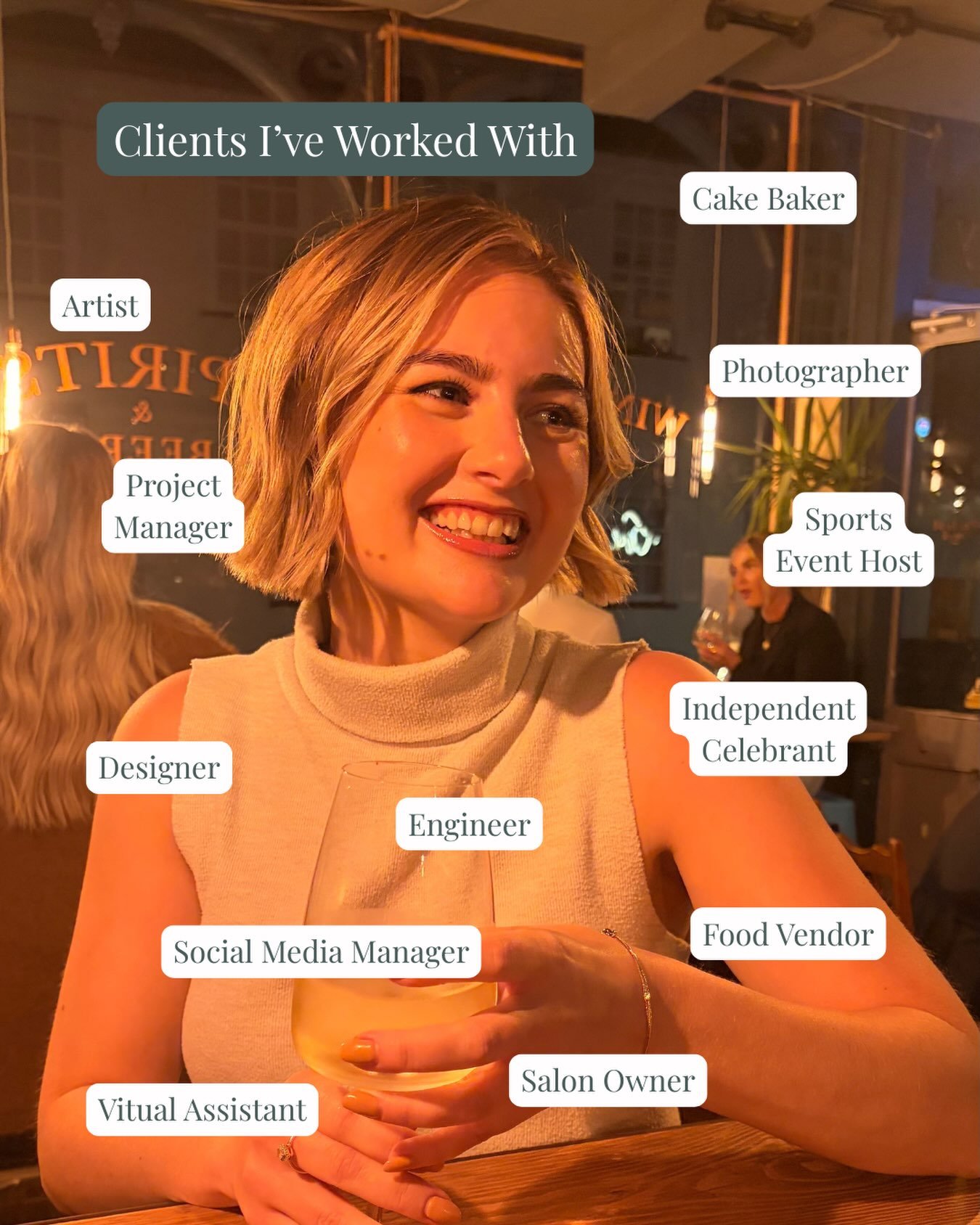 My favourite part of this job is the variation I get by working with businesses across all sorts of sectors (plus midday beauty appointments 👀). 

Next I&rsquo;d love to work with a a cafe, gym or fitness studio, more photographers, a therapist, hai