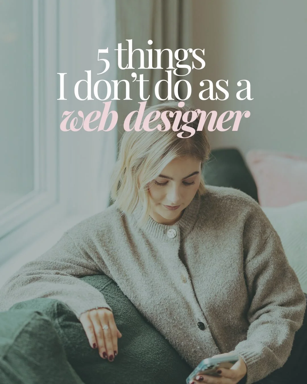 Just five little things I will always stand by, all to make sure my clients get the website they deserve ✨

Website designer 
Squarespace 
Web design 
Small business