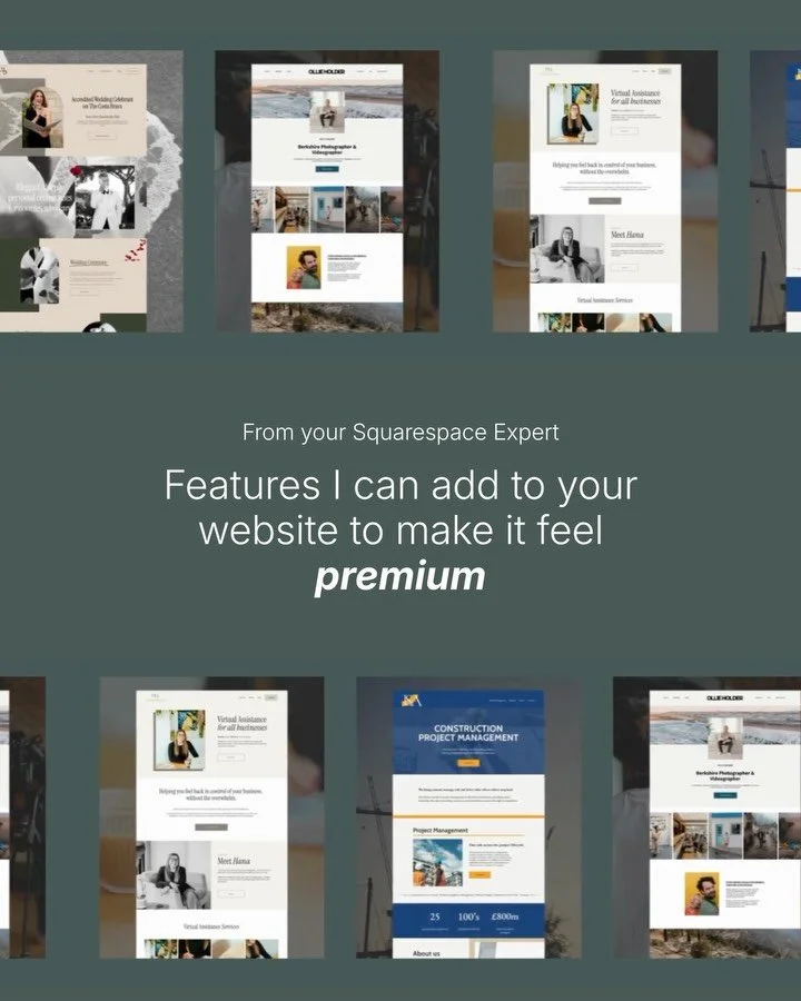 And these are just a few! These little touches really do bring everything together ✌🏻

I now use @squarekicker across my client sites which gives me so much more creative freedom &amp; control over the design. Some of these features are native to Sq