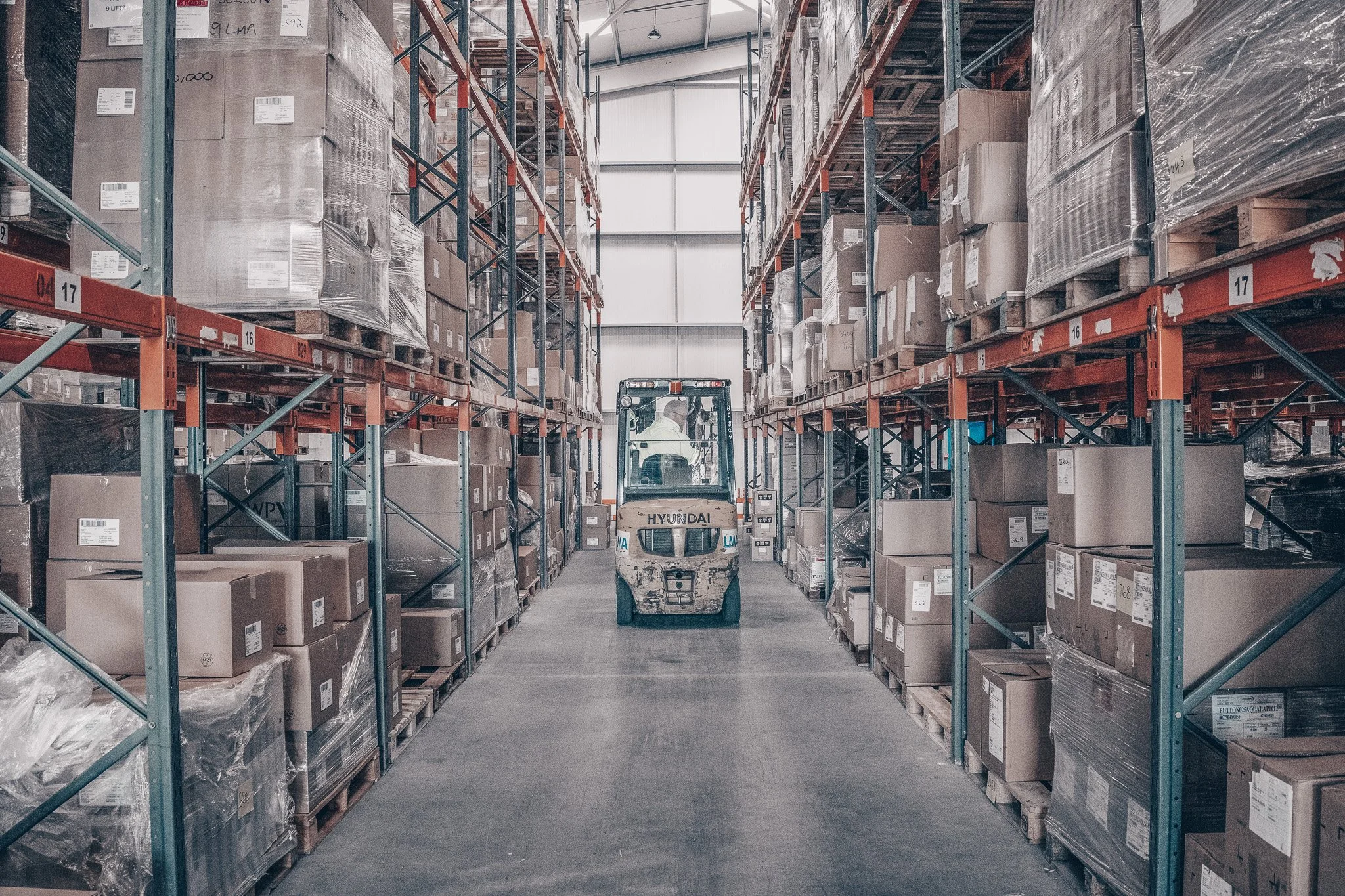 Forklift in Warehouse at LMA
