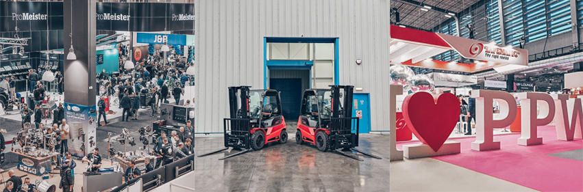 Trade shows, forklifts and trade shows