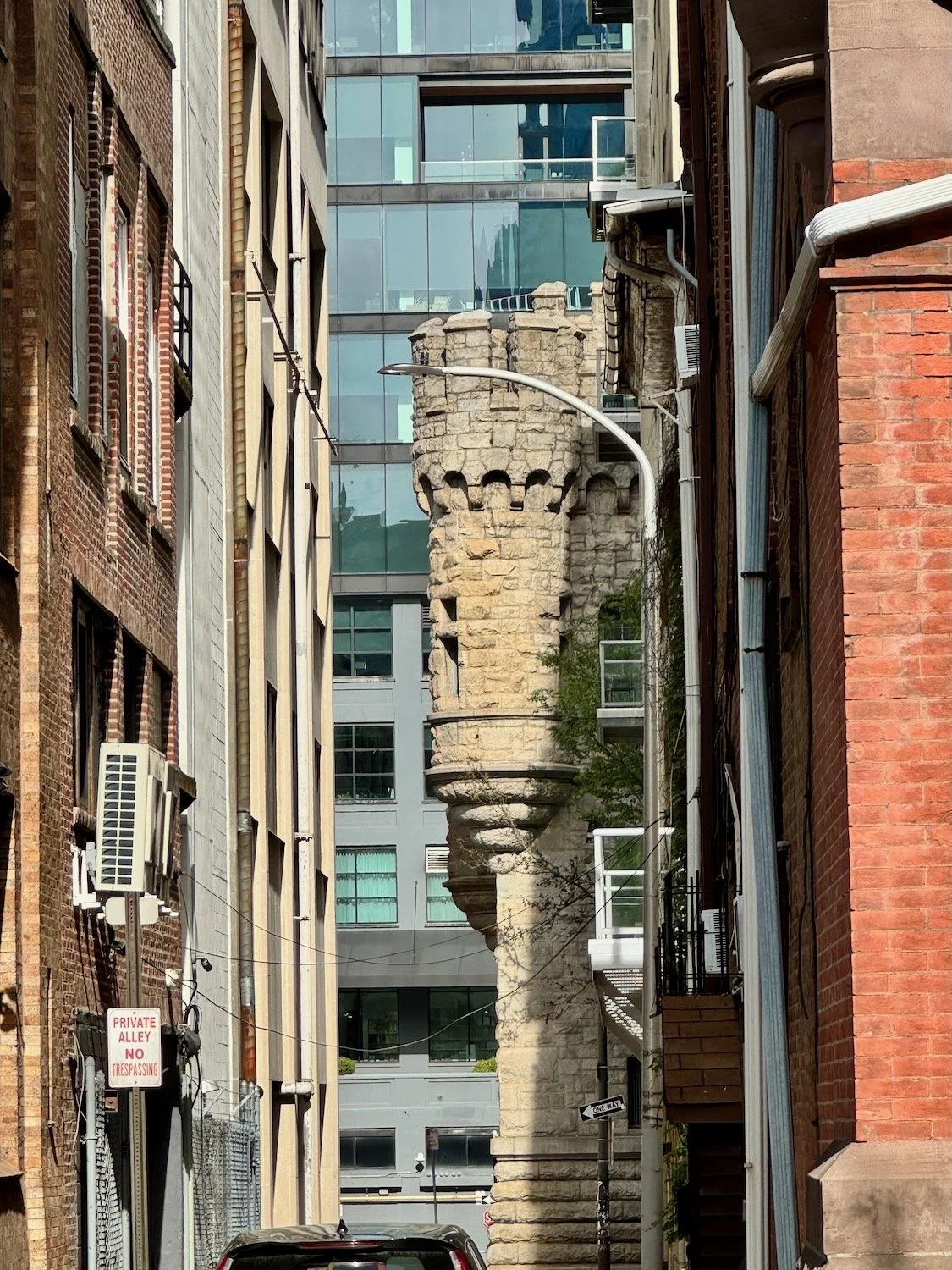 Historic architecture woven into a modern Philadelphia skyline, representing integration, personal evolution, and lasting transformation.