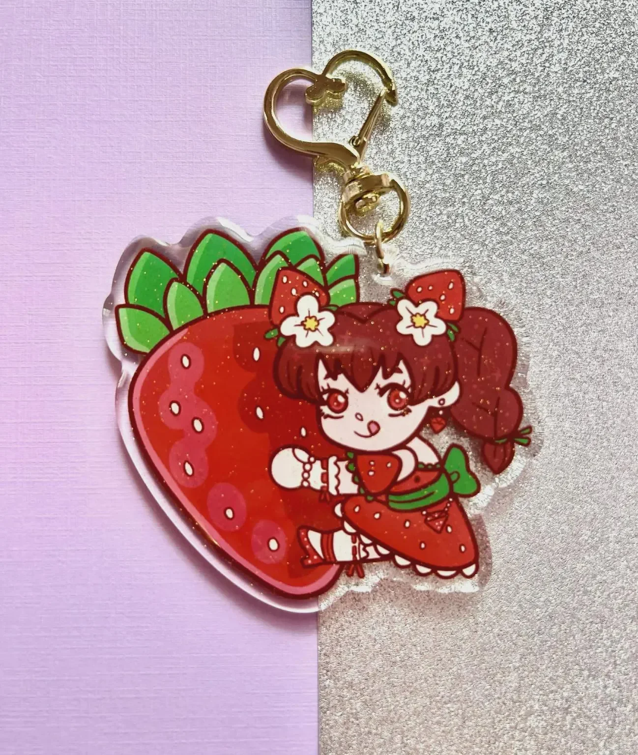 Strawberry Magical Girl Keychain