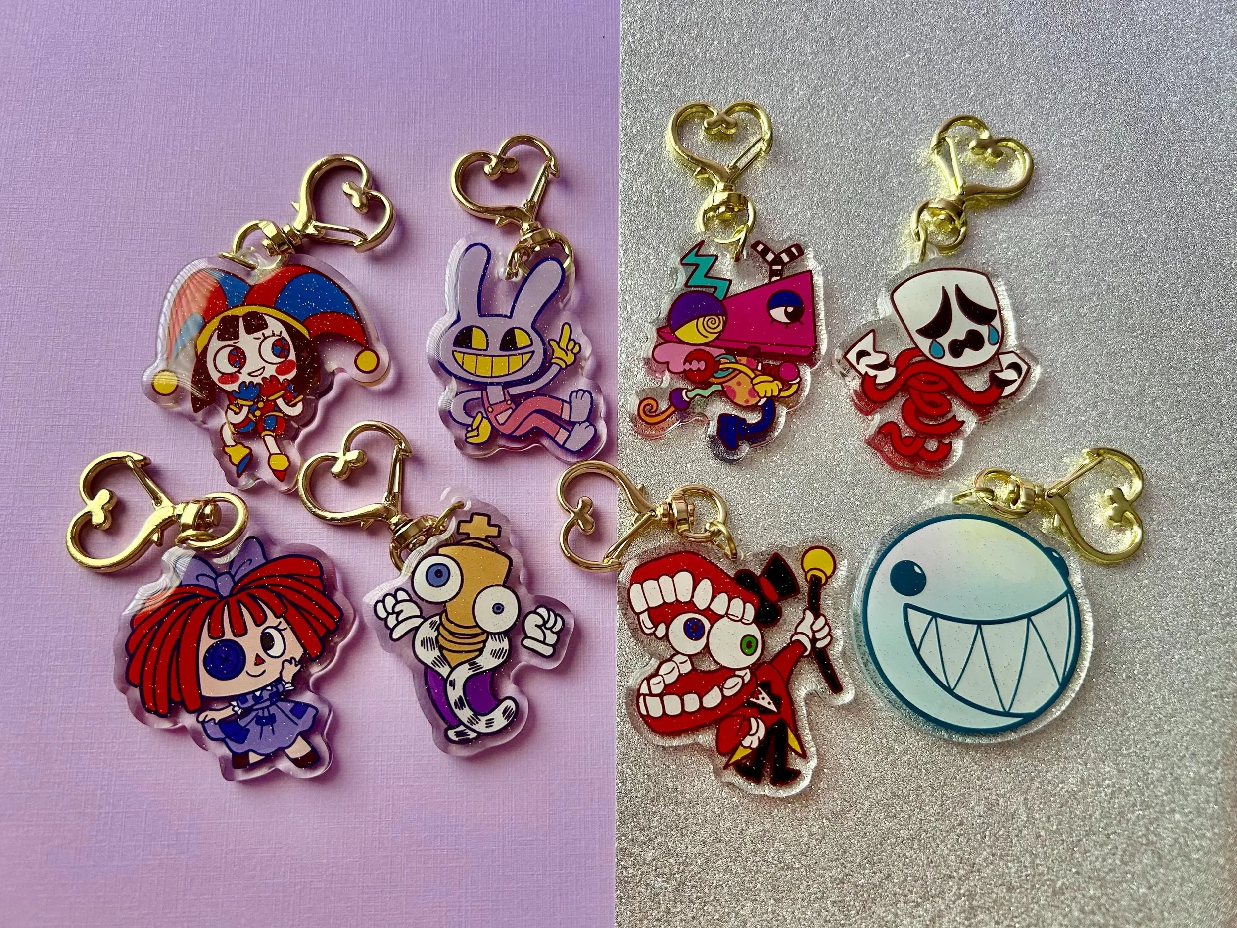 The Amazing Digital Circus Keychains