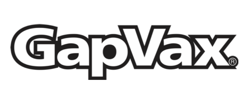 GapVax logo in black and white with bold text.