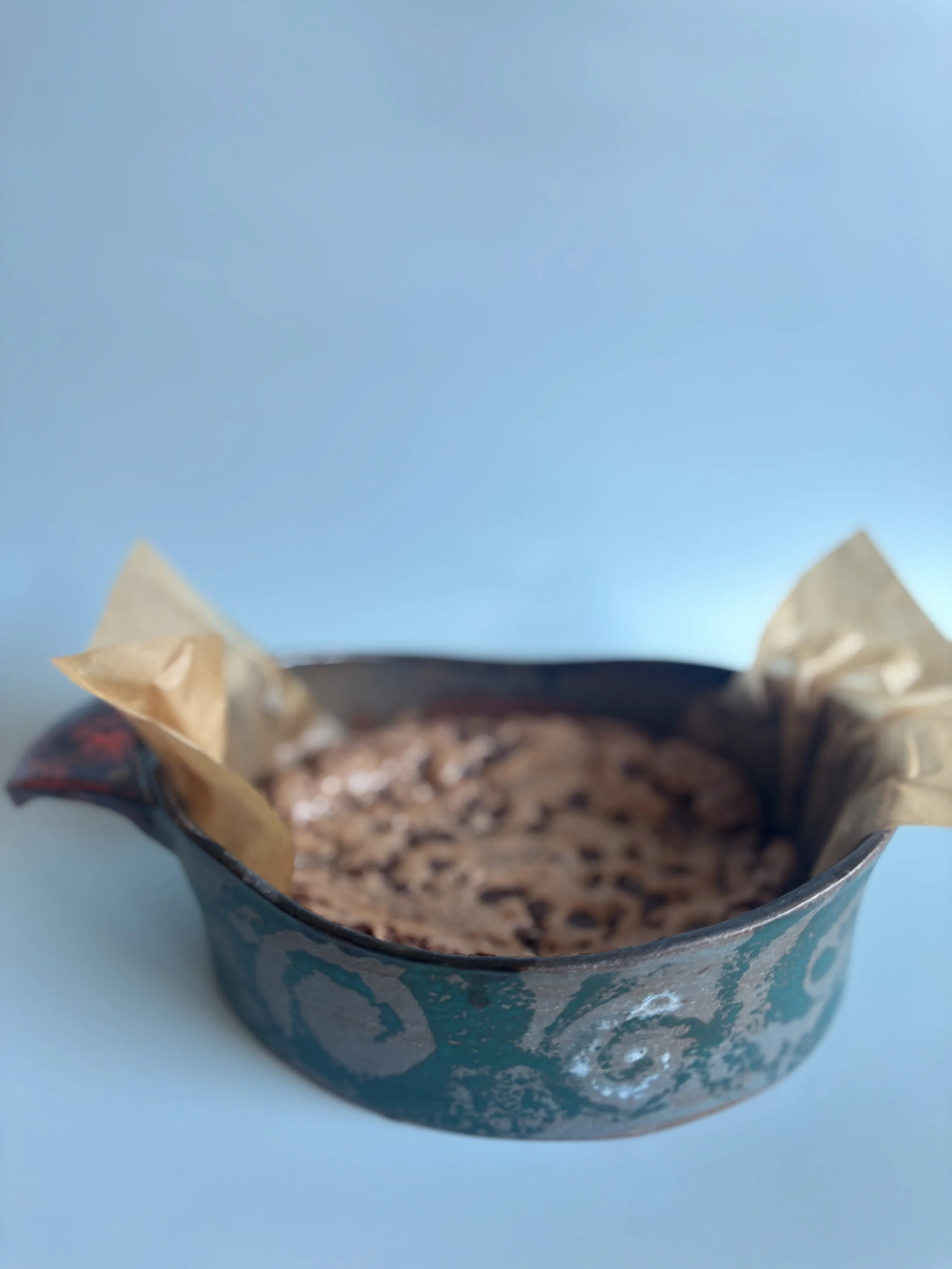 baking dish with brownies