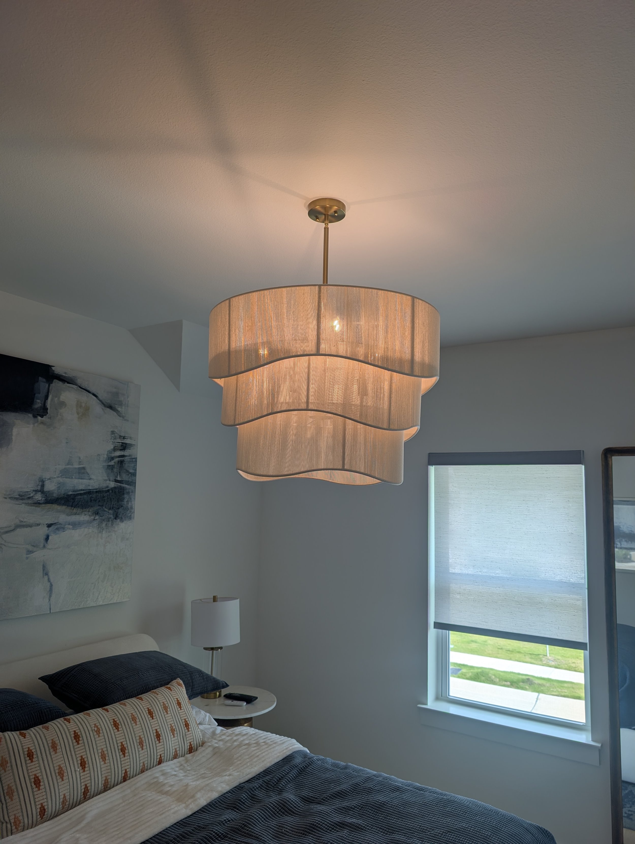 Bedroom light replacement after - The Colony