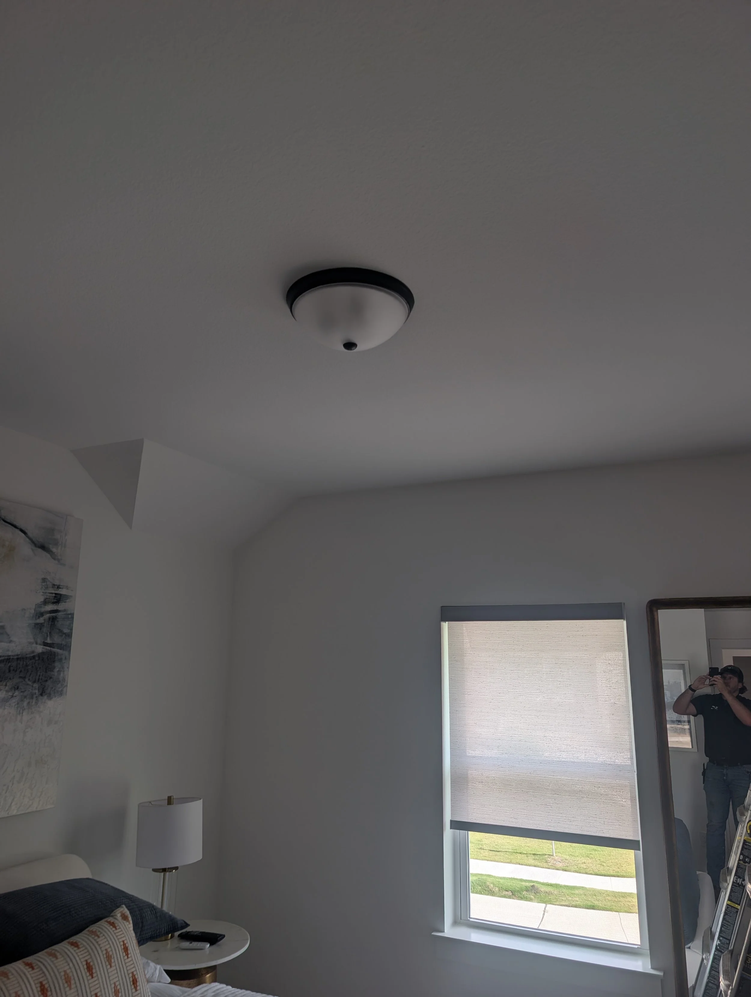 Bedroom light replacement before - The Colony