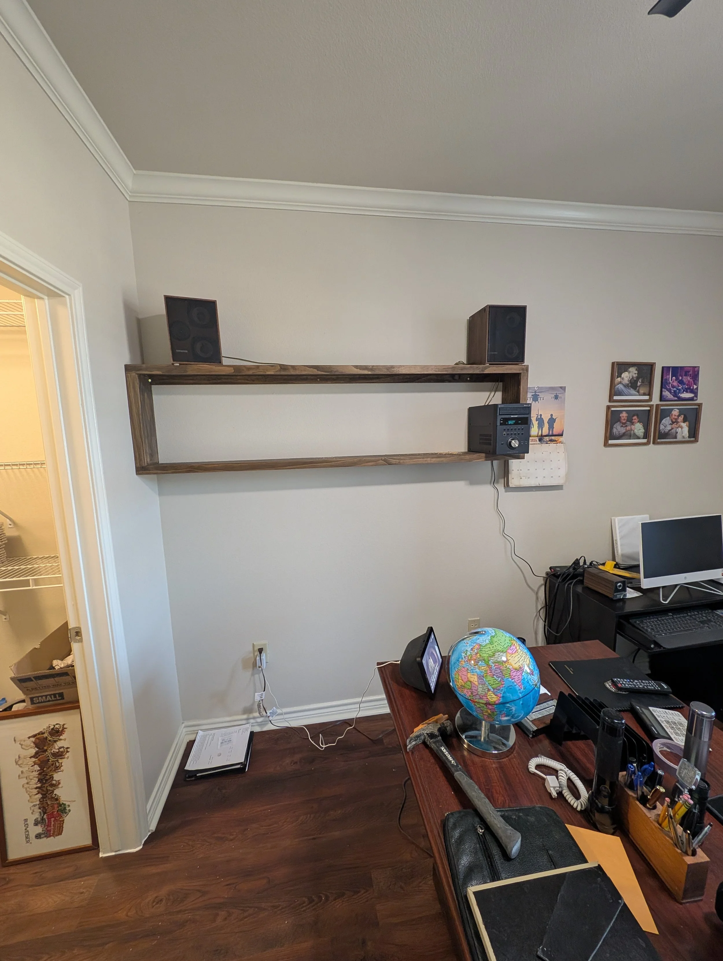 Built Shelving Unit in Keller, TX - After