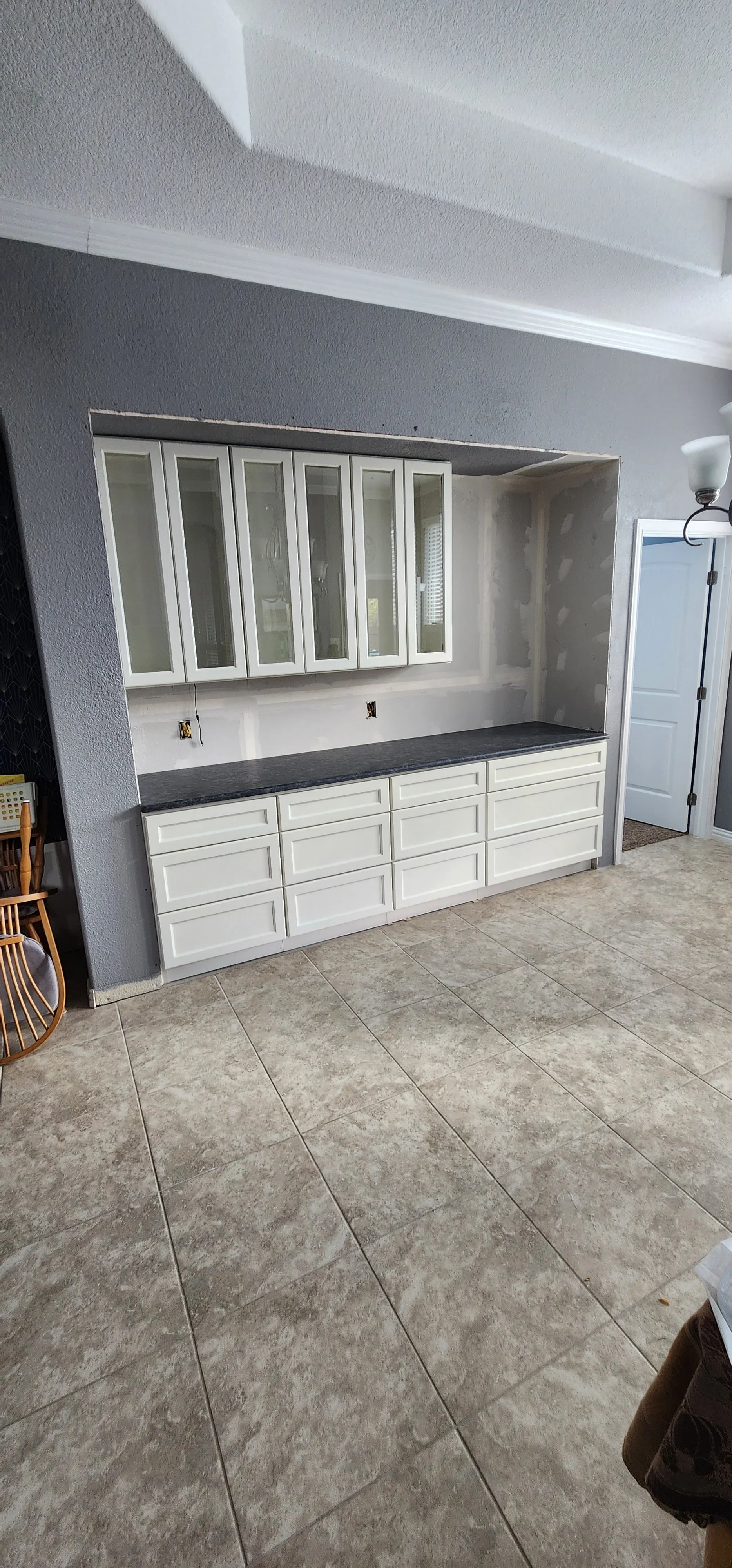 For Worth Dining Room Cabinet build out - in process