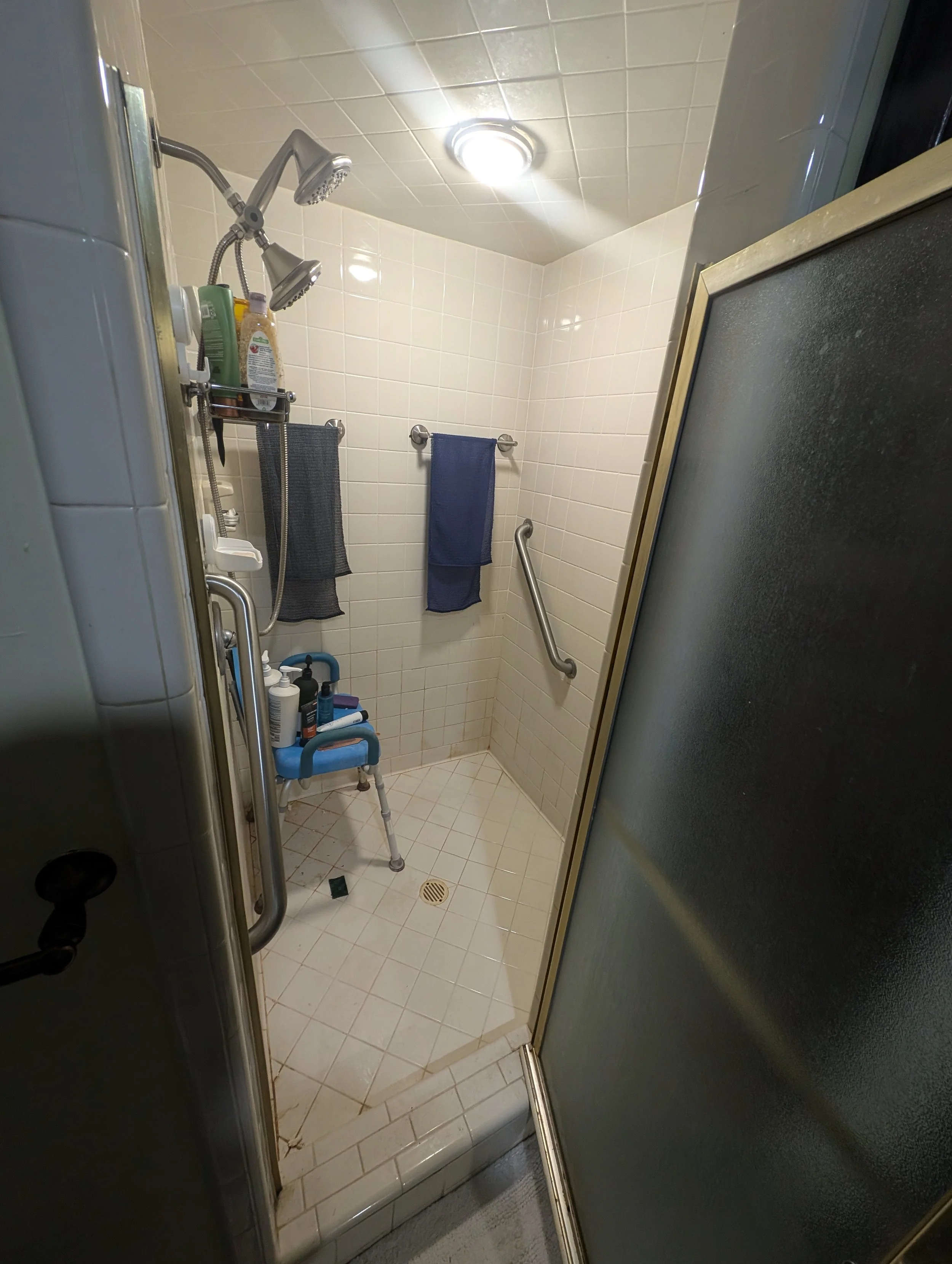 Denton TX Bathroom remodel shower before