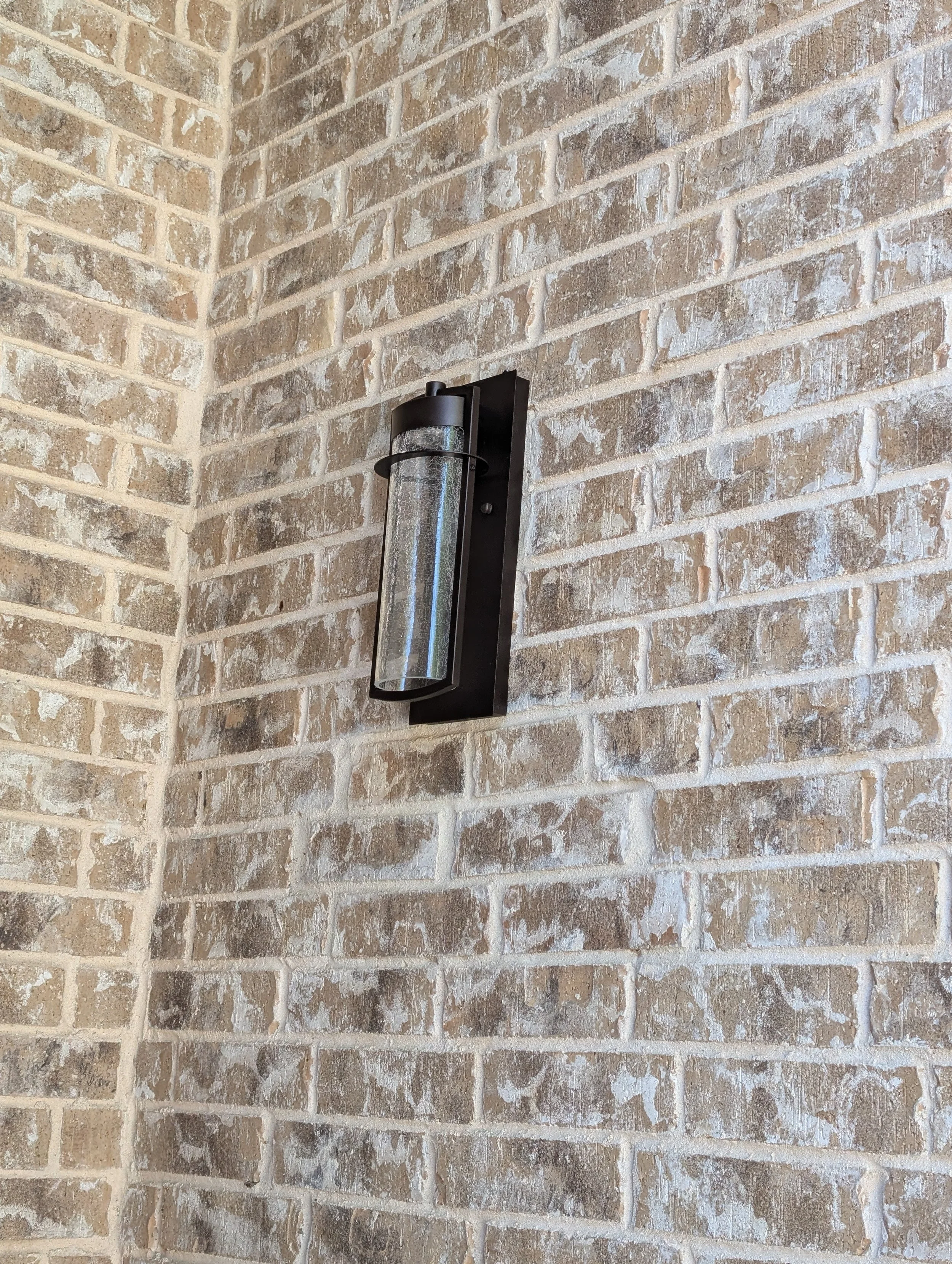 Exterior Sconce replaced in Denton, TX - after