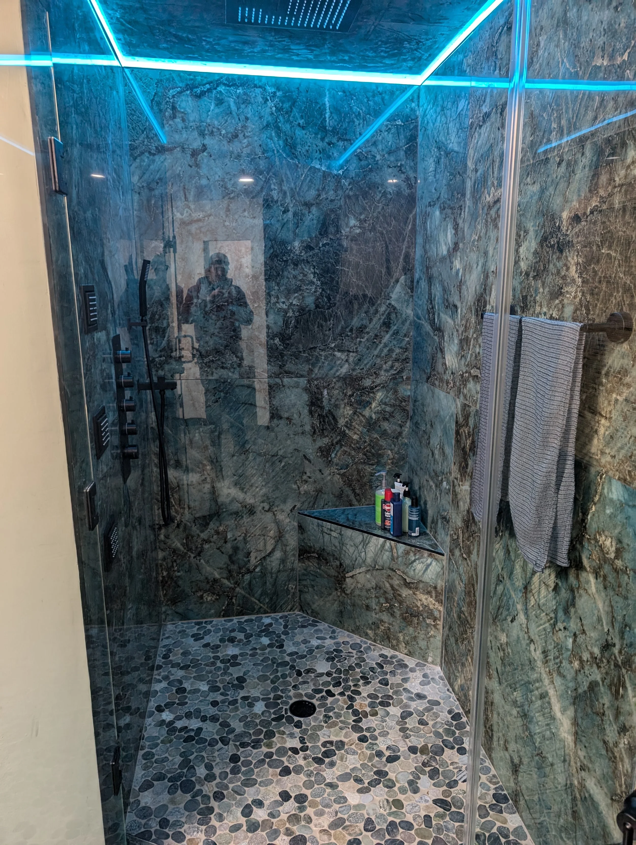 Denton TX Bathroom remodel shower after