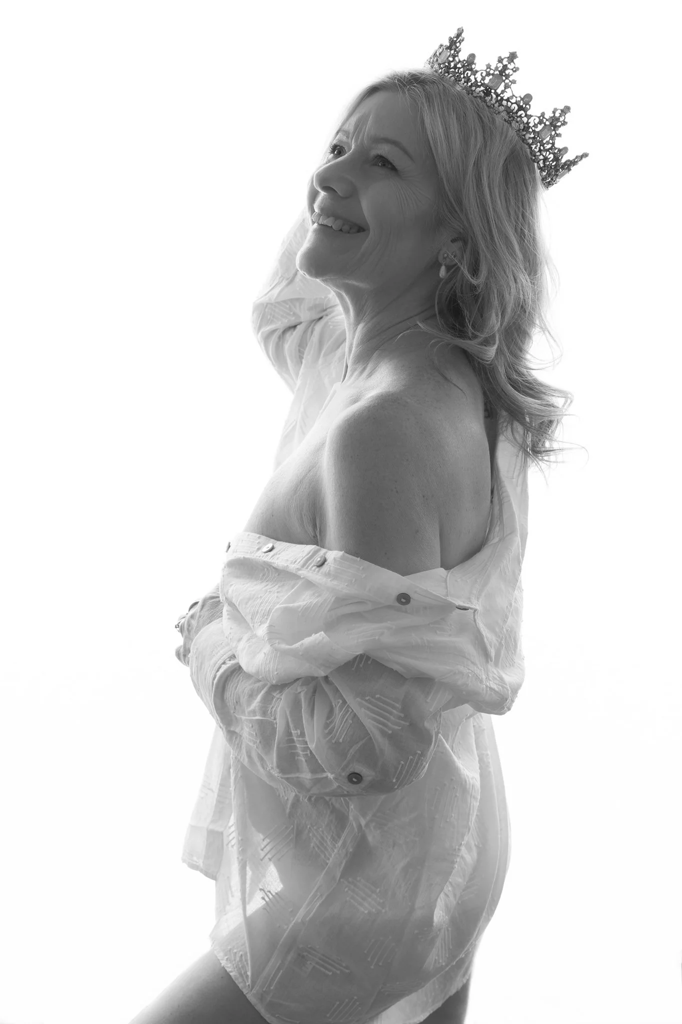 "Semi silhouette luxury boudoir woman standing pose" 