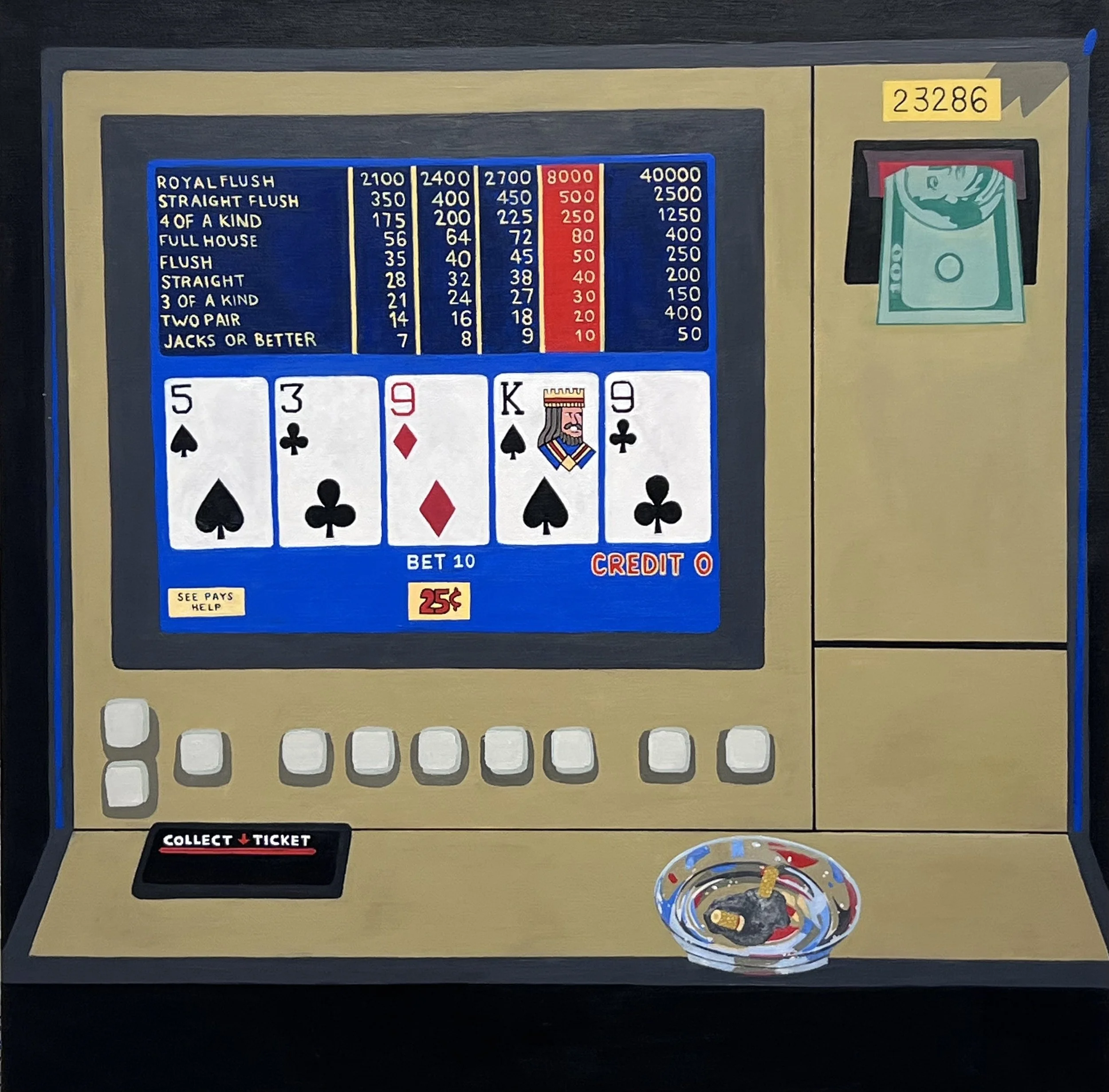 Machine, Mixed Media on Canvas 24" x 24" 