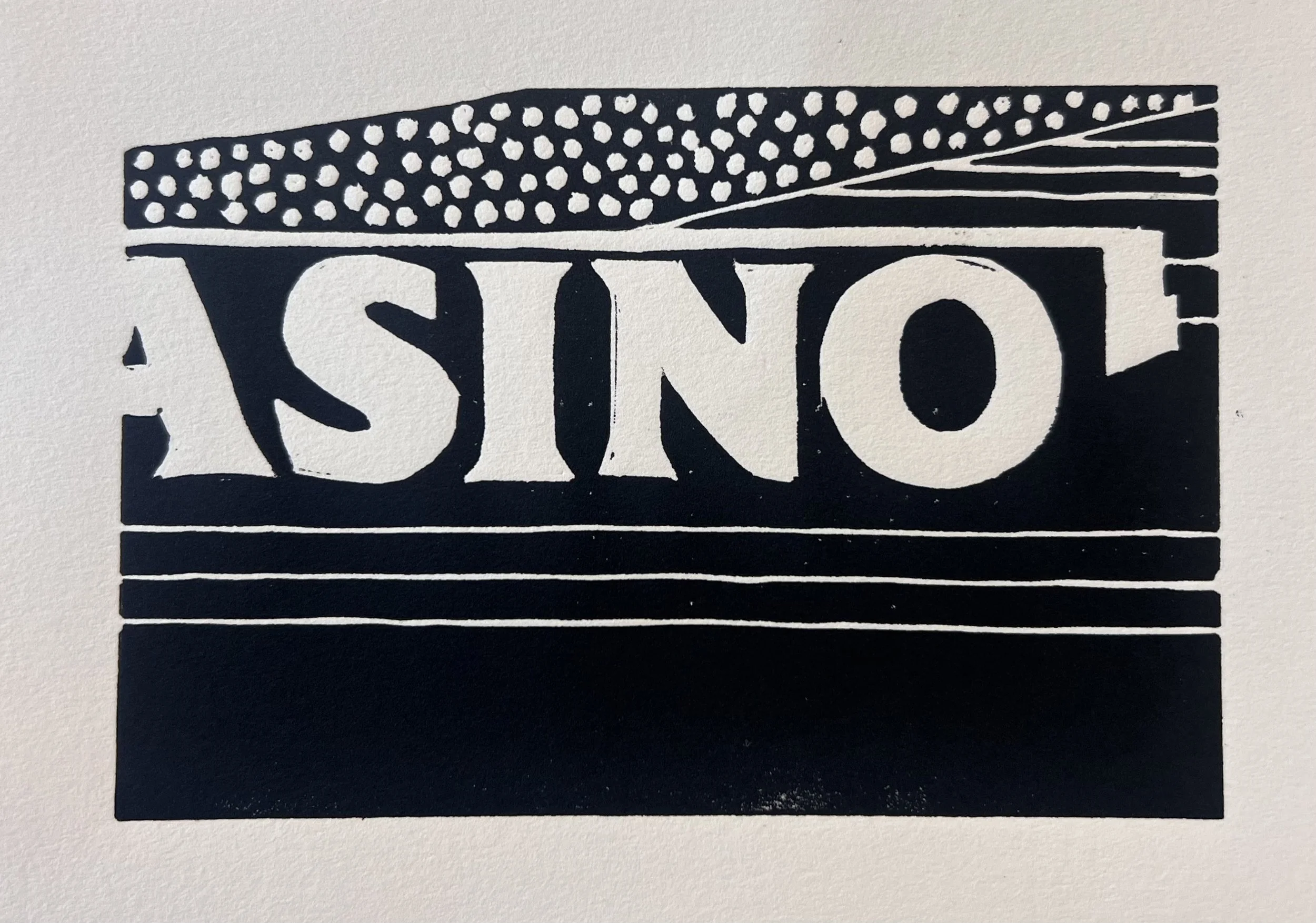 Casino
Linoleum Relief, 5" x 8"