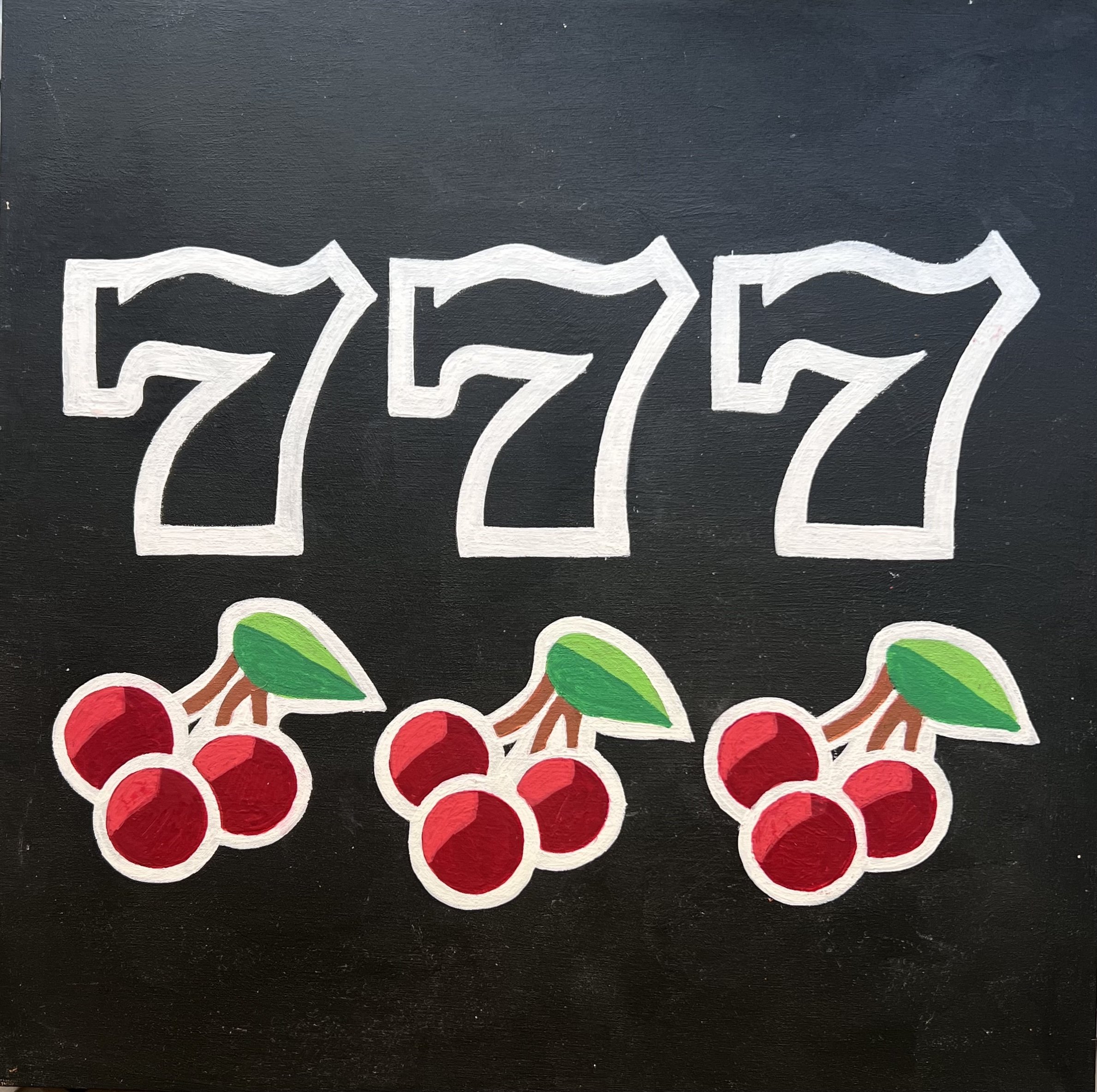 777, Acrylic on Panel 12" x 12" 2024