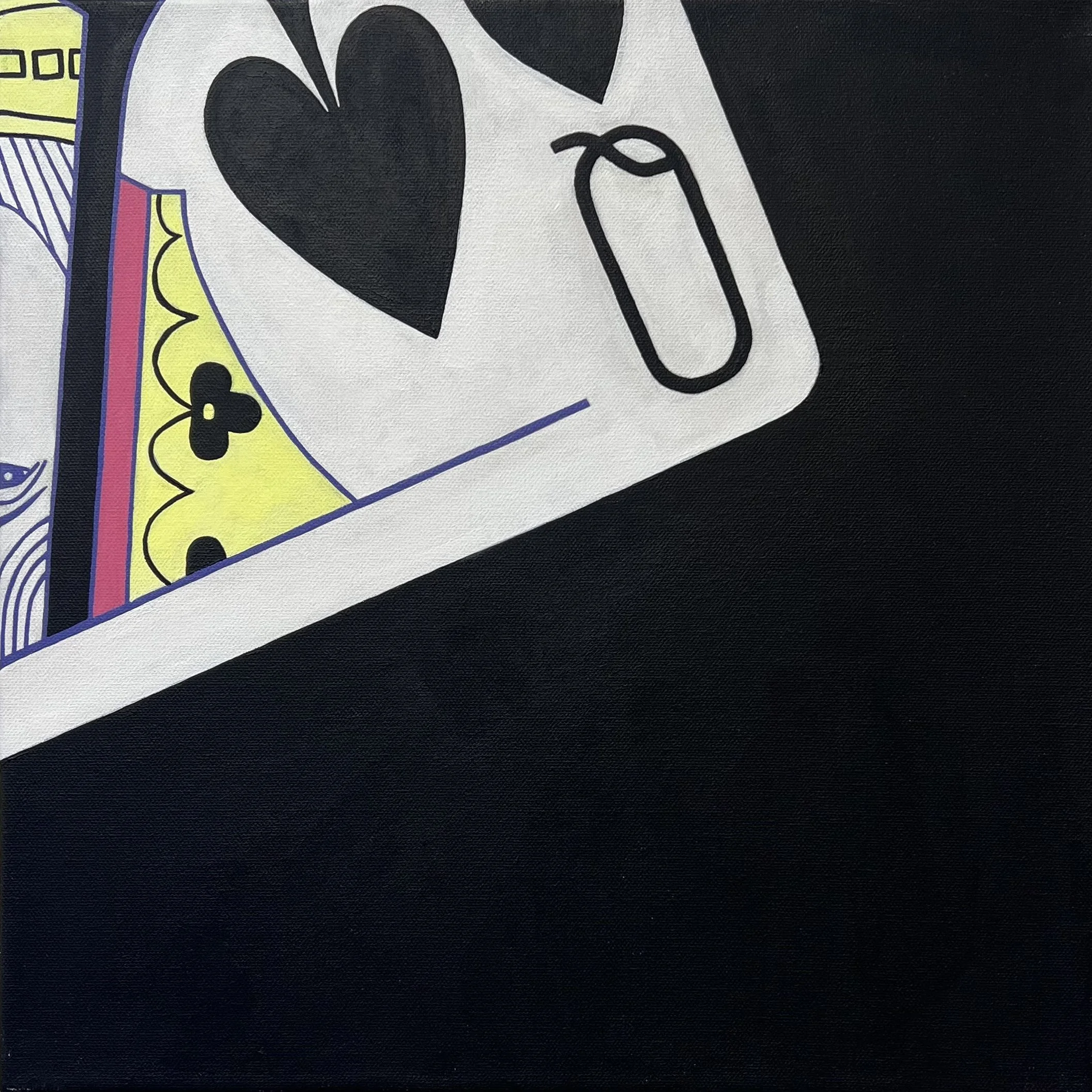 Against All Odds, Acrylic on Canvas 16" x 16" 2023