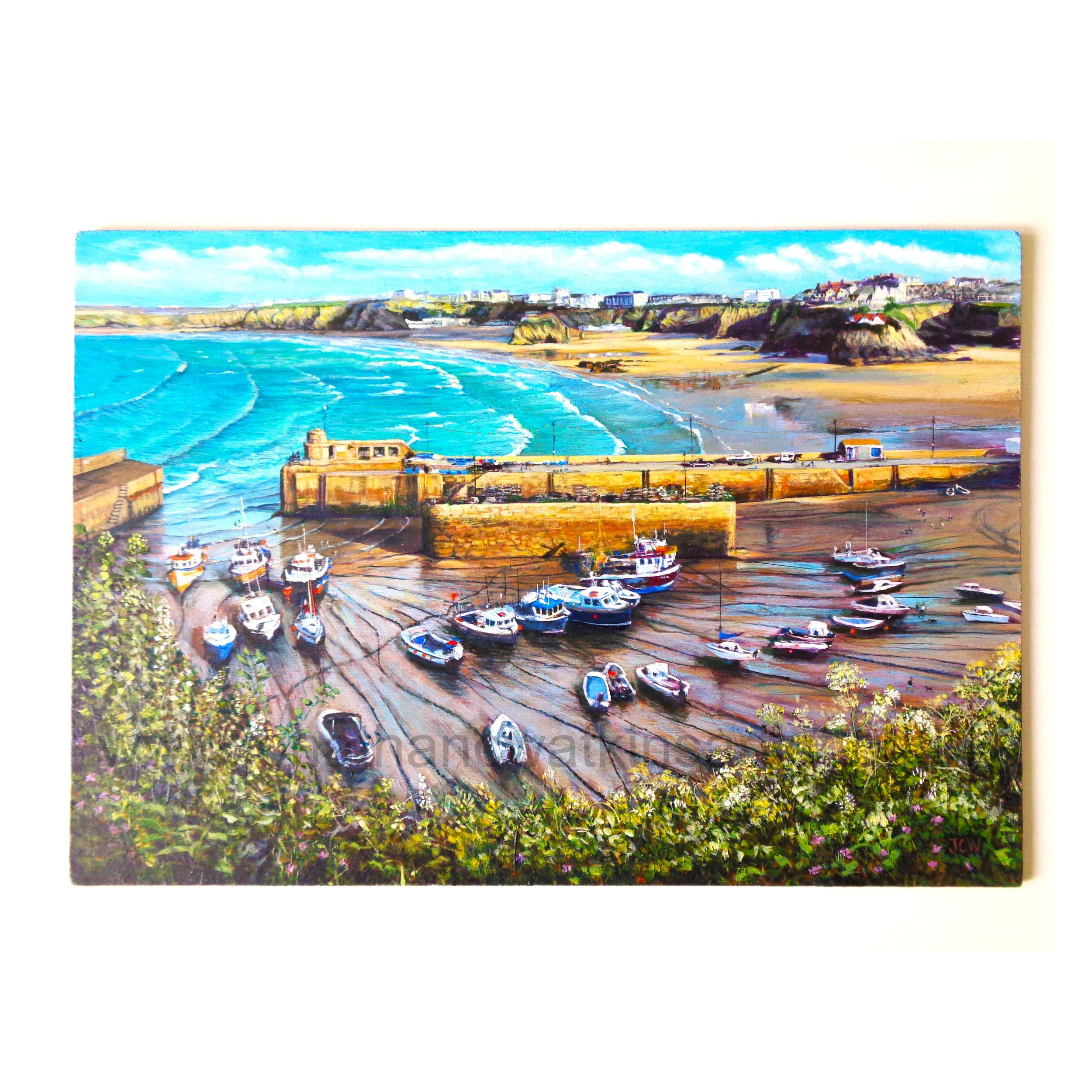 Newquay Harbour Original Painting