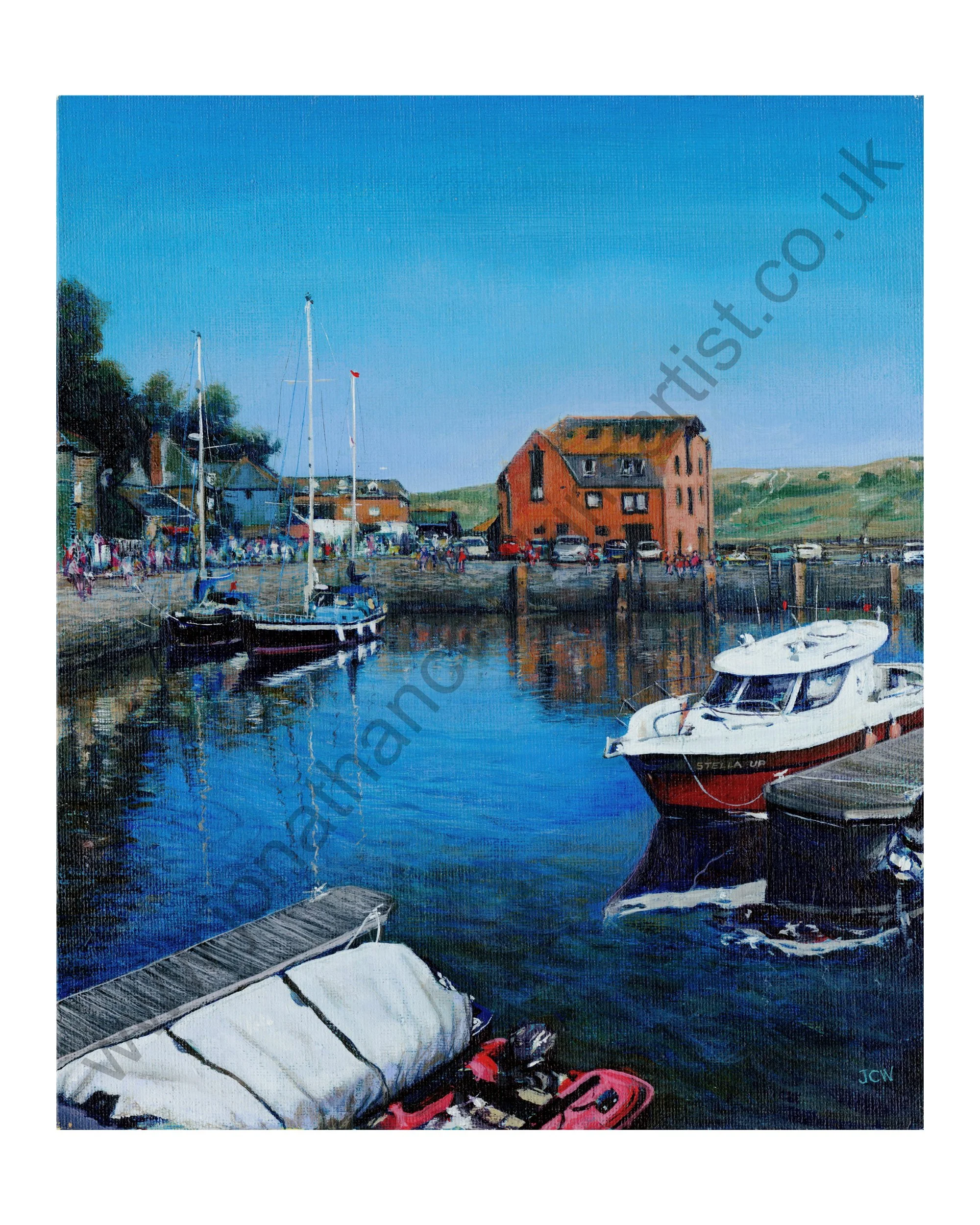 Red Brick Building, Padstow Print