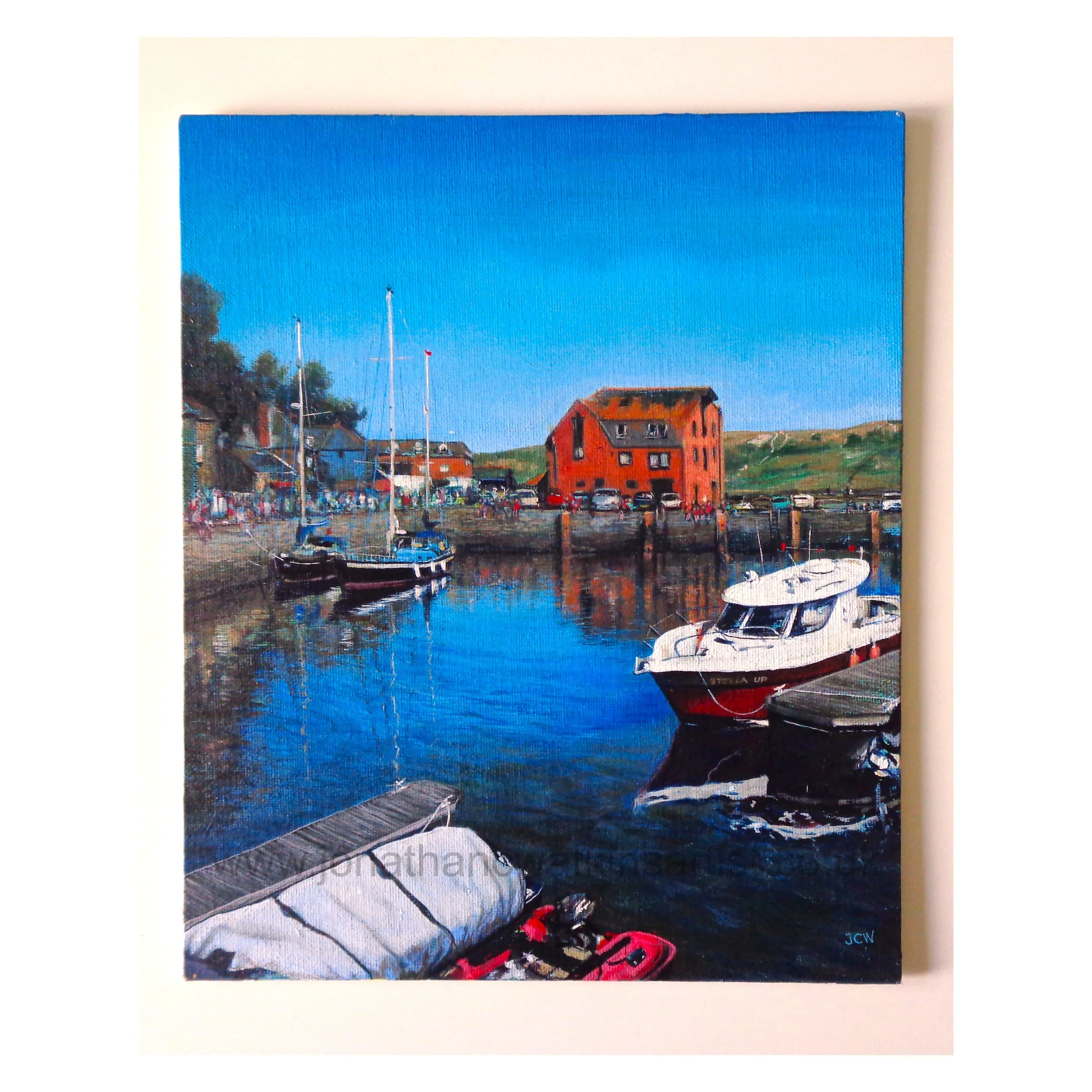 Red Brick Building, Padstow Original Painting