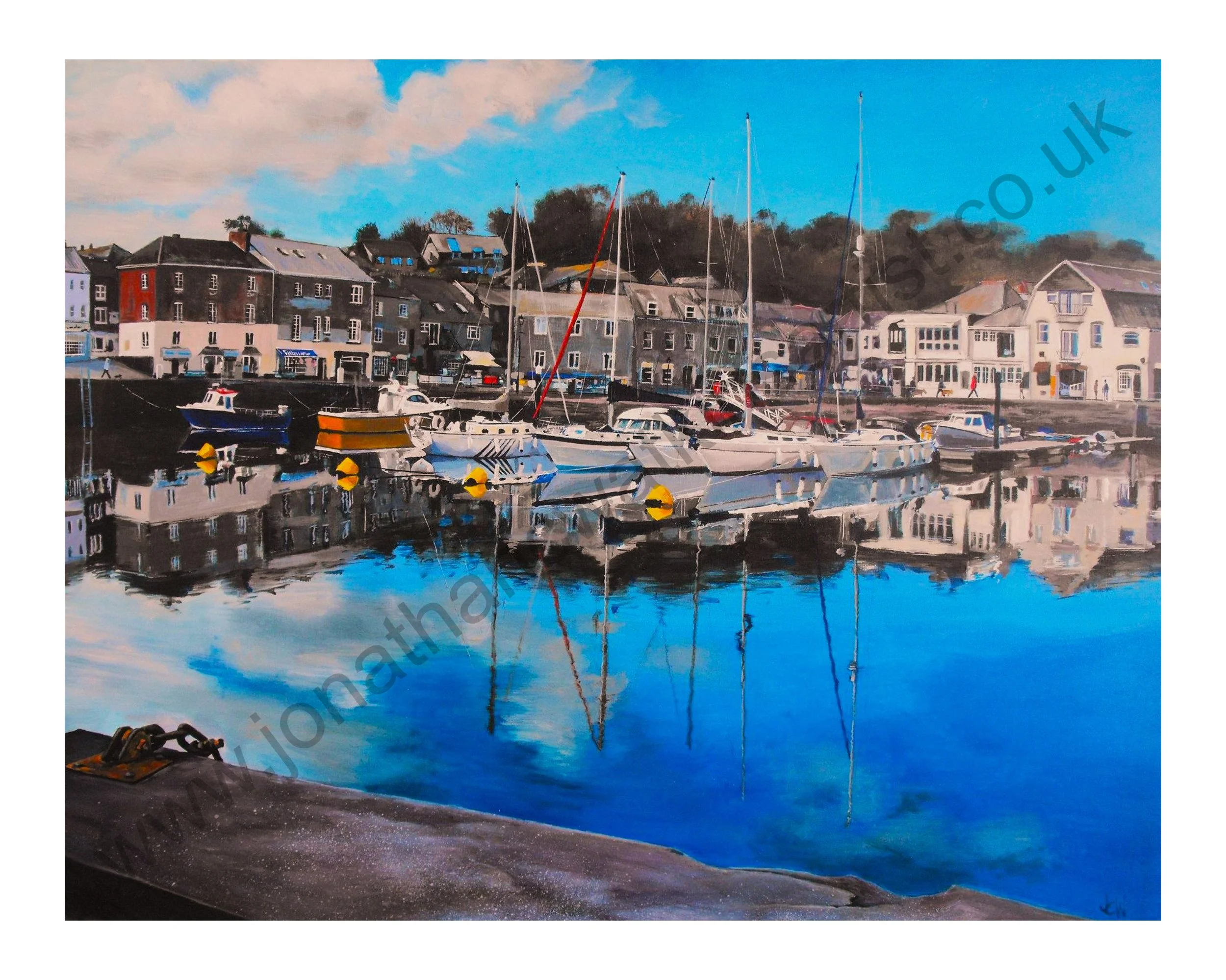 Padstow Harbour lV Art Card